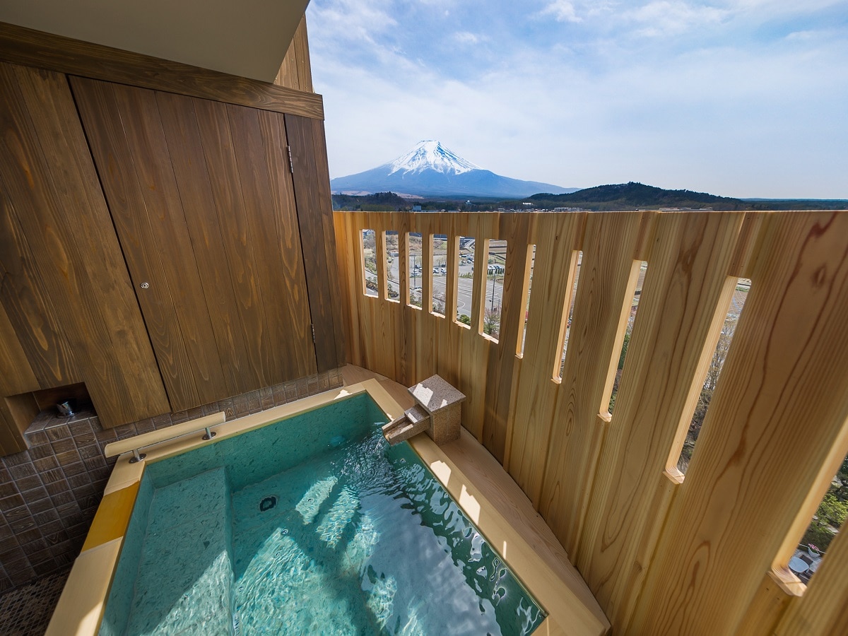 [禁煙]三里客房露天浴池<富士山景>
