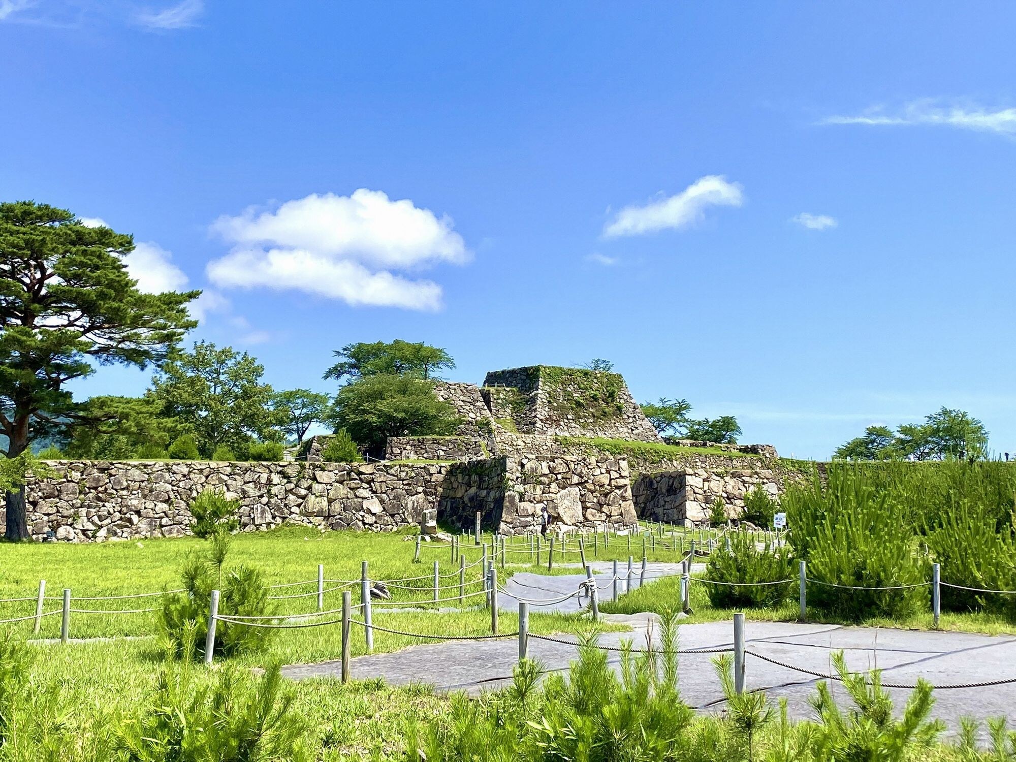Takeda Castle in summer is a remnant of the soldiers' dreams.
