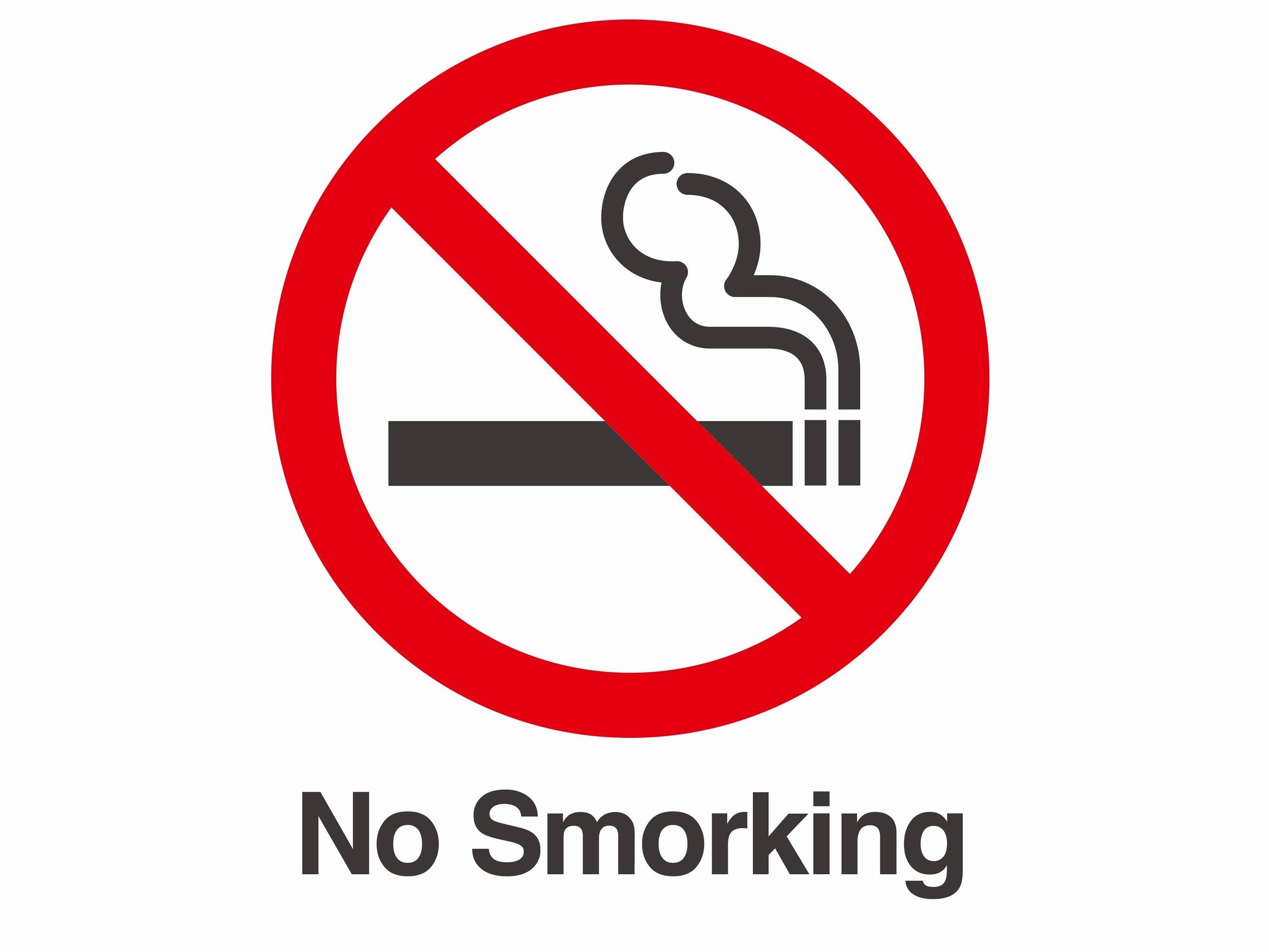Smoking is prohibited inside the building.