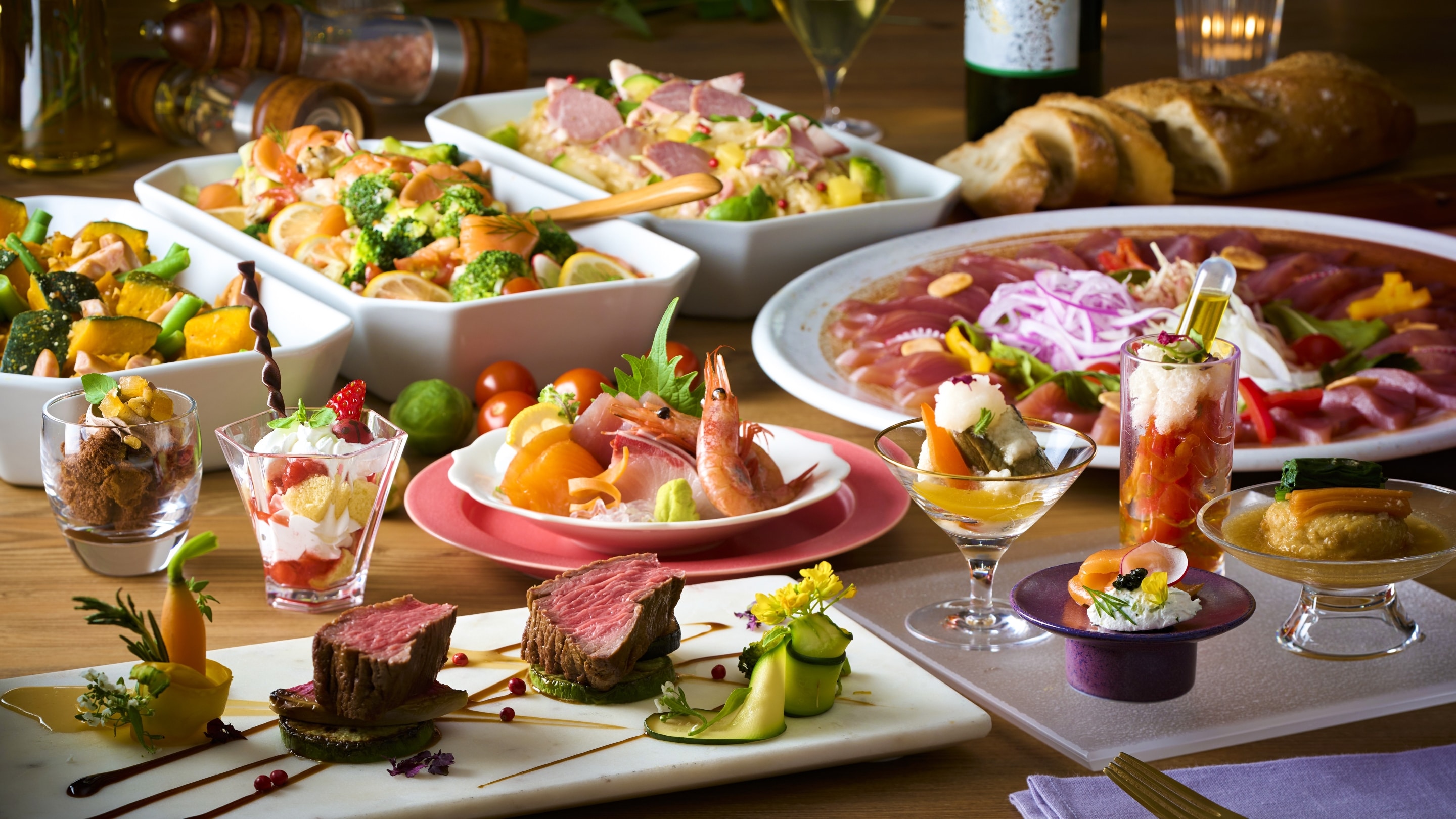Creative gourmet buffet *Image for illustration purposes