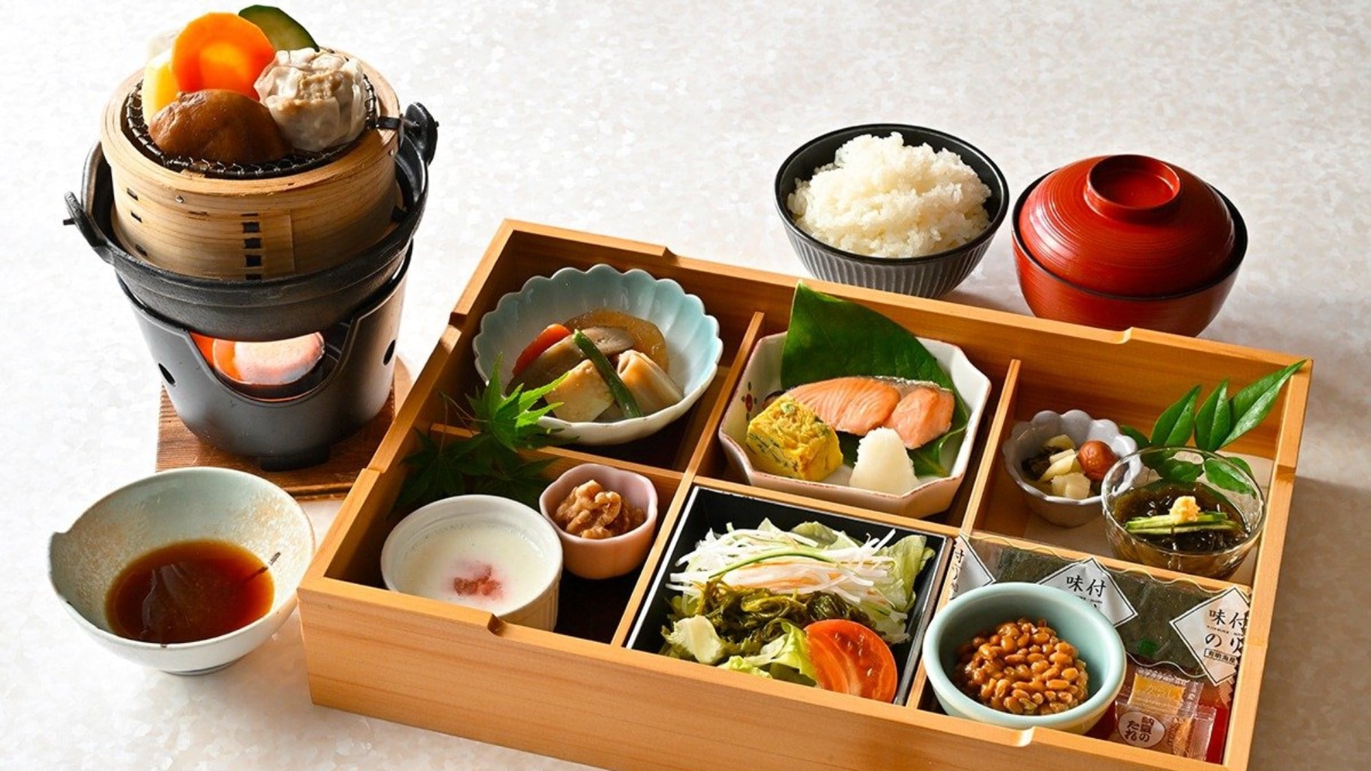 [Breakfast meal] Enjoy the beautiful and colorful appearance.
