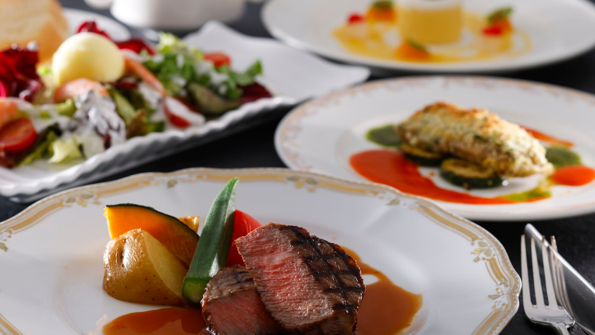 [Hanagoyomi] Western-style dinner course (image)