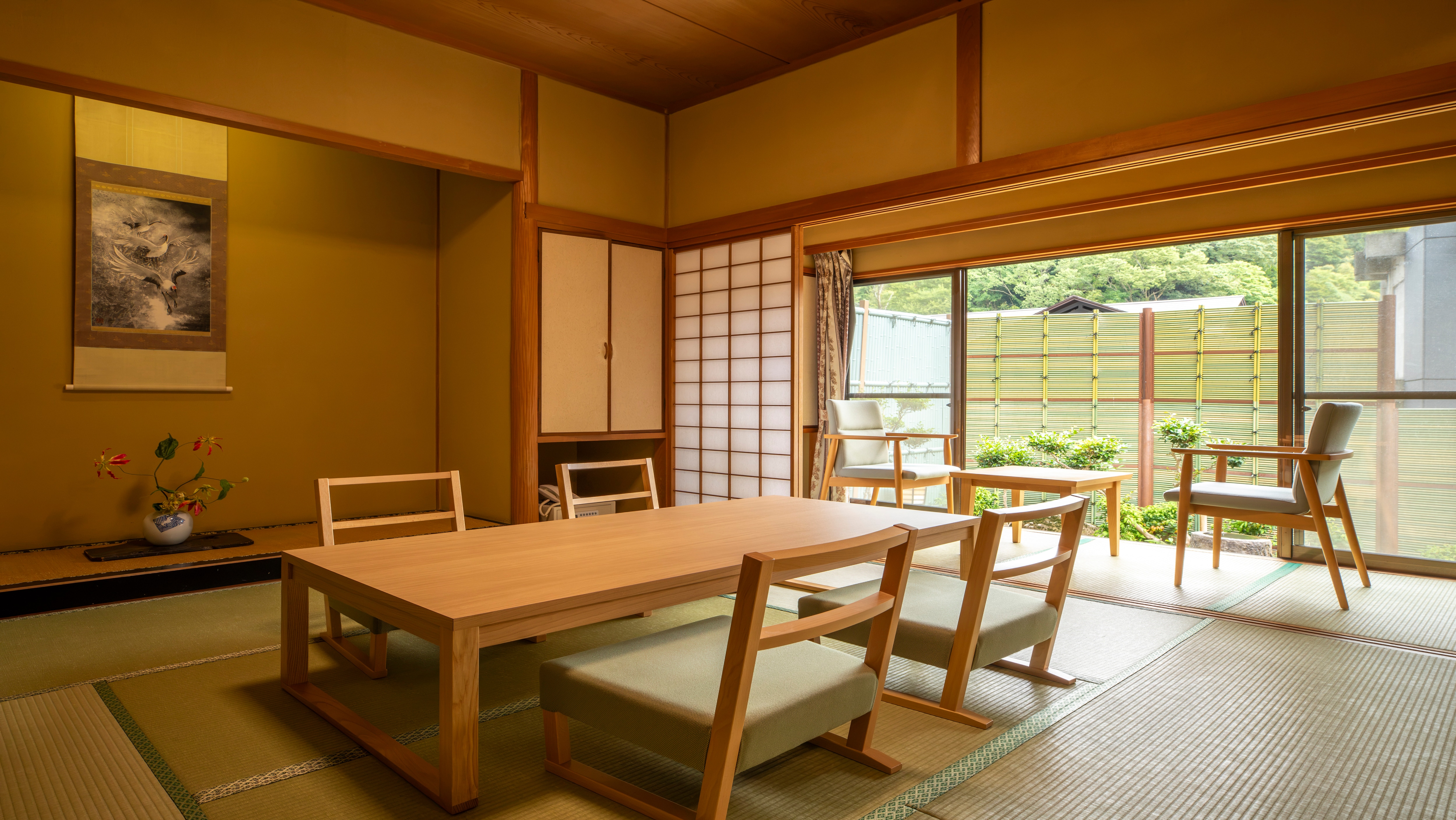 [Special Room] Guest Room with Semi-Open-Air Bath - Two Japanese-Style Rooms - 70㎡