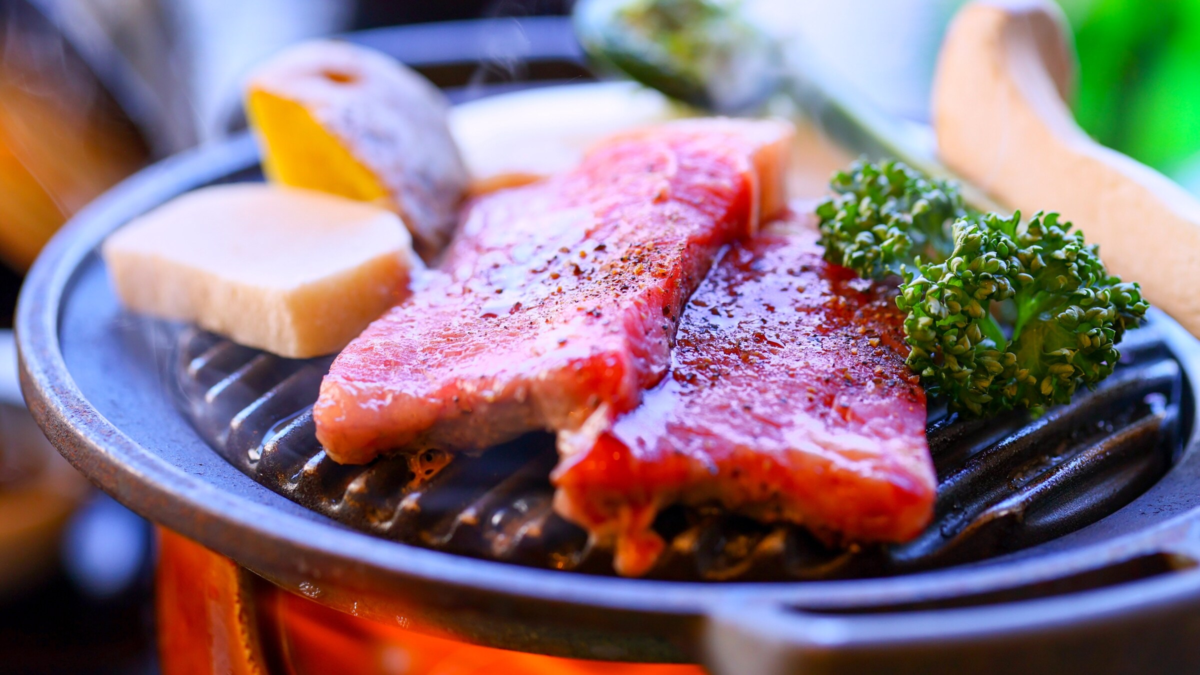 Teppanyaki daging sapi Jepang