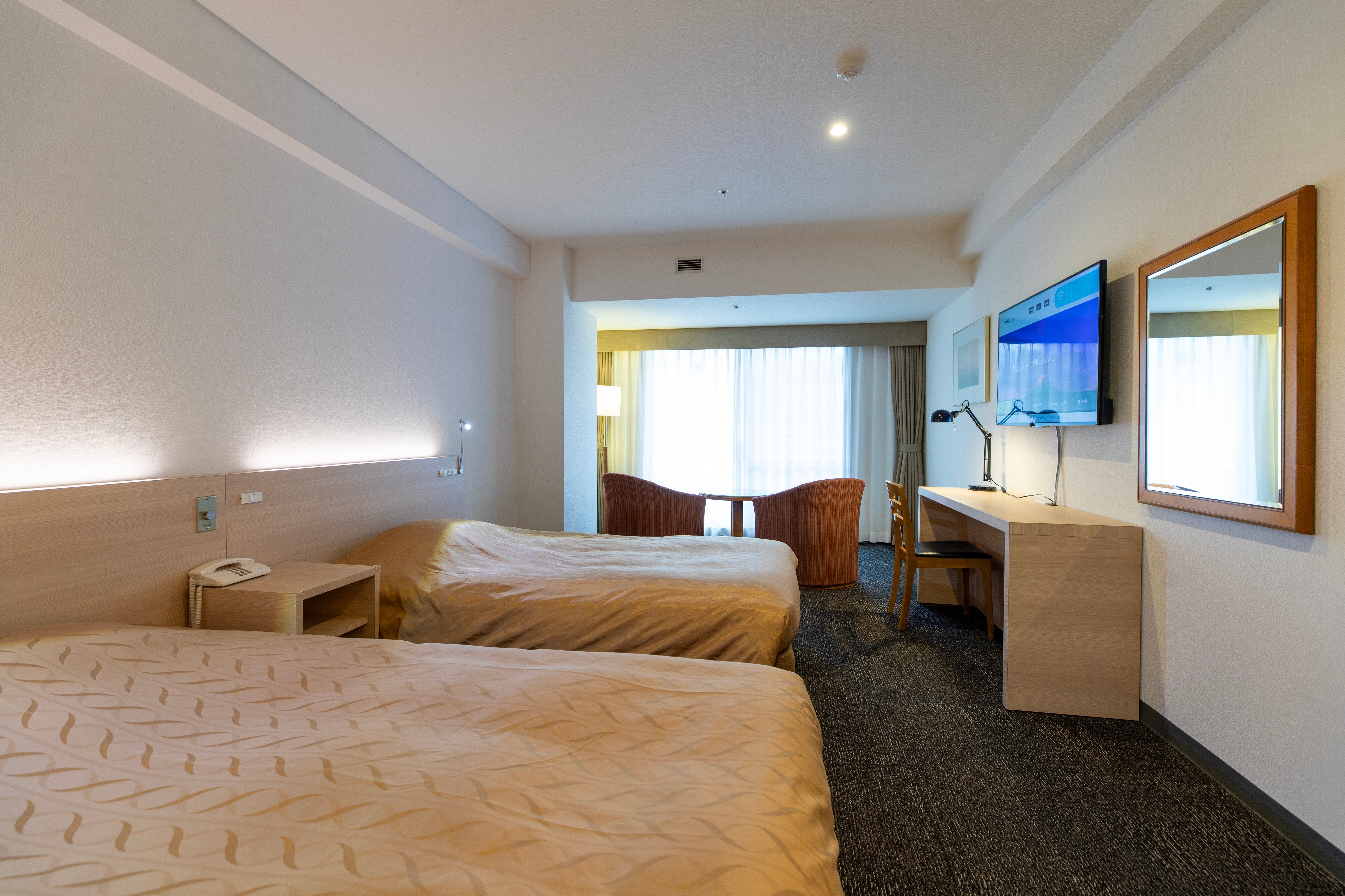 Kamar twin standar 25-33㎡ Lantai 2-5 bebas rokok
