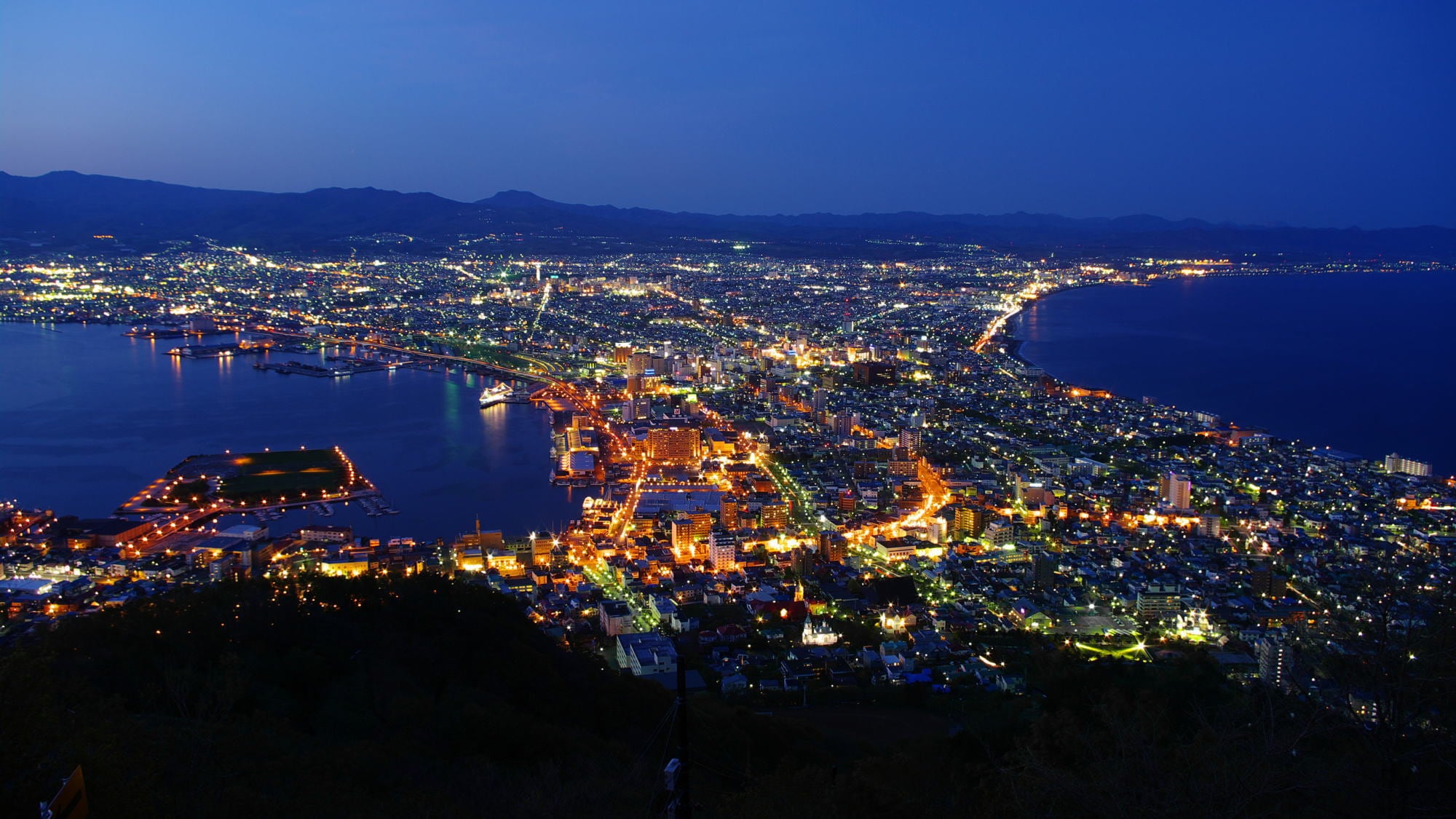 Night view from Mount Hakodate