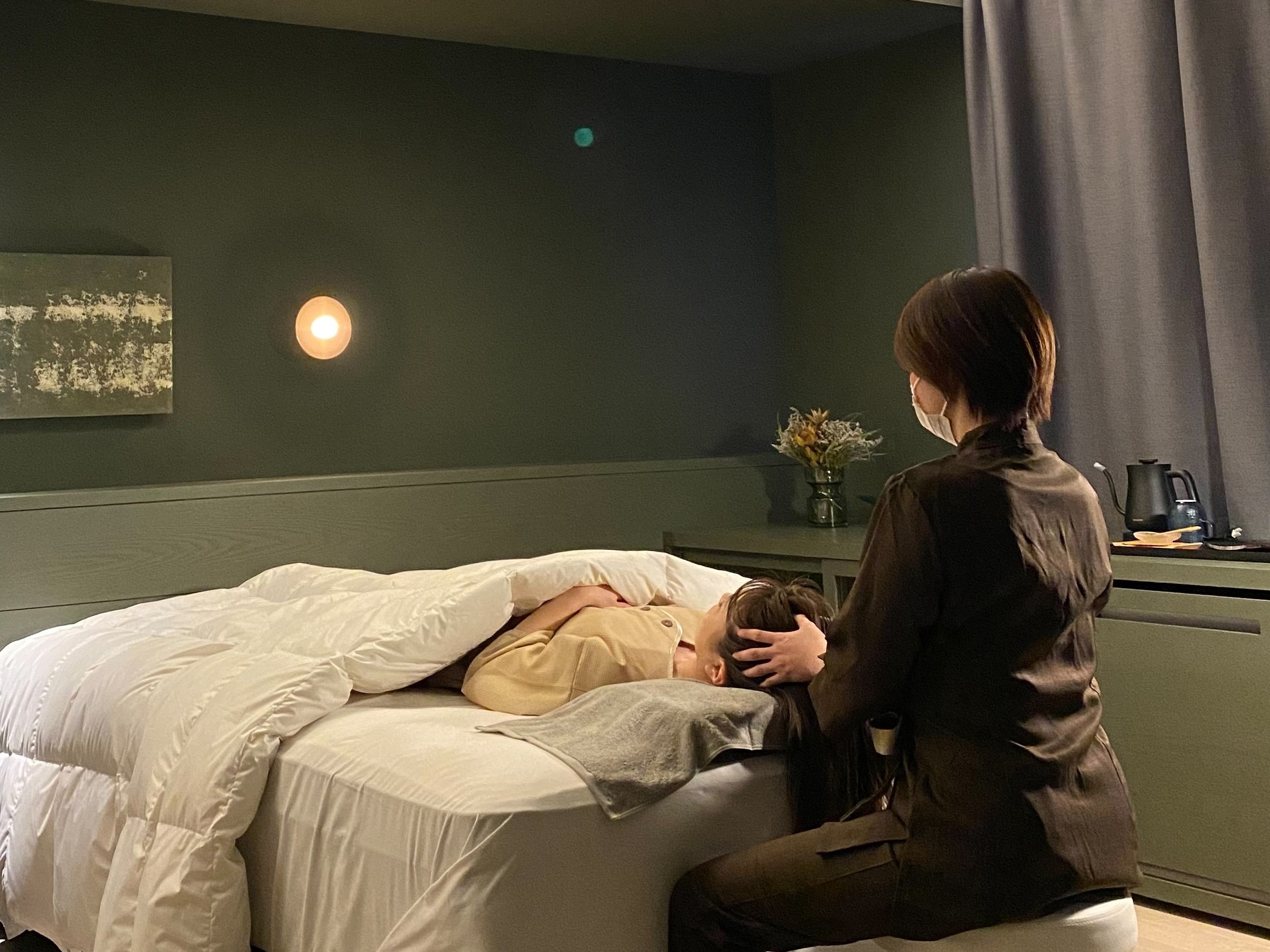 睡眠疗法（双床间治疗图）