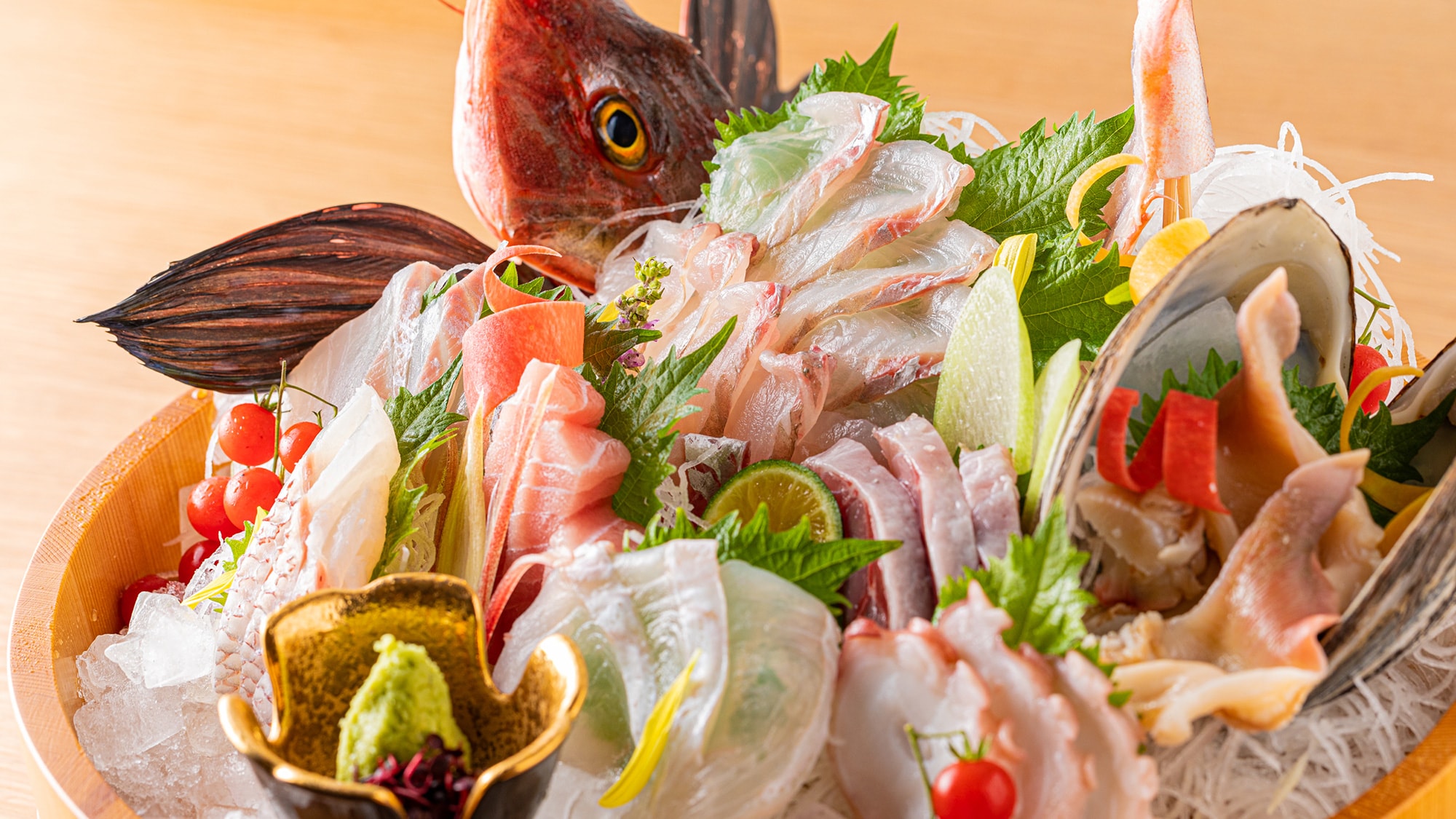 A bucket of local fish