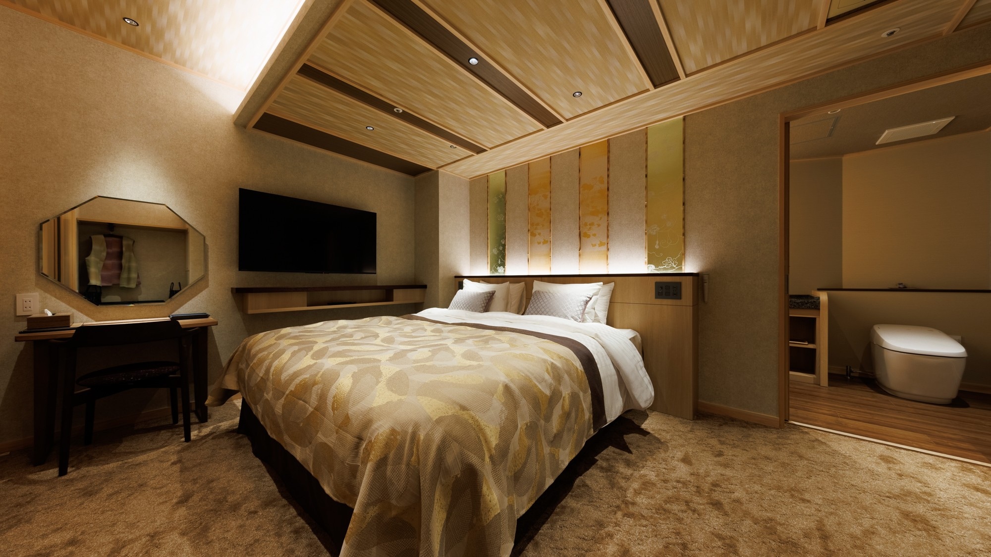 [ชั้น Seiryu | ห้องสวีทซุยเรอิพร้อมอ่างอาบน้ำกลางแจ้ง] เพลิดเพลินกับช่วงเวลาพิเศษในห้องพักแขกเพียงห้องเดียวที่มีอ่างอาบน้ำกลางแจ้ง