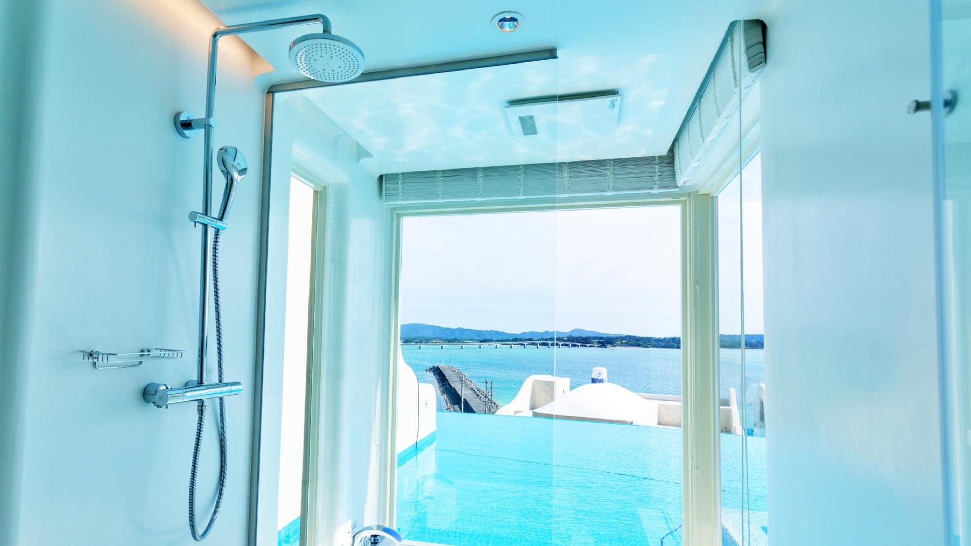 Bathroom/shower in the room