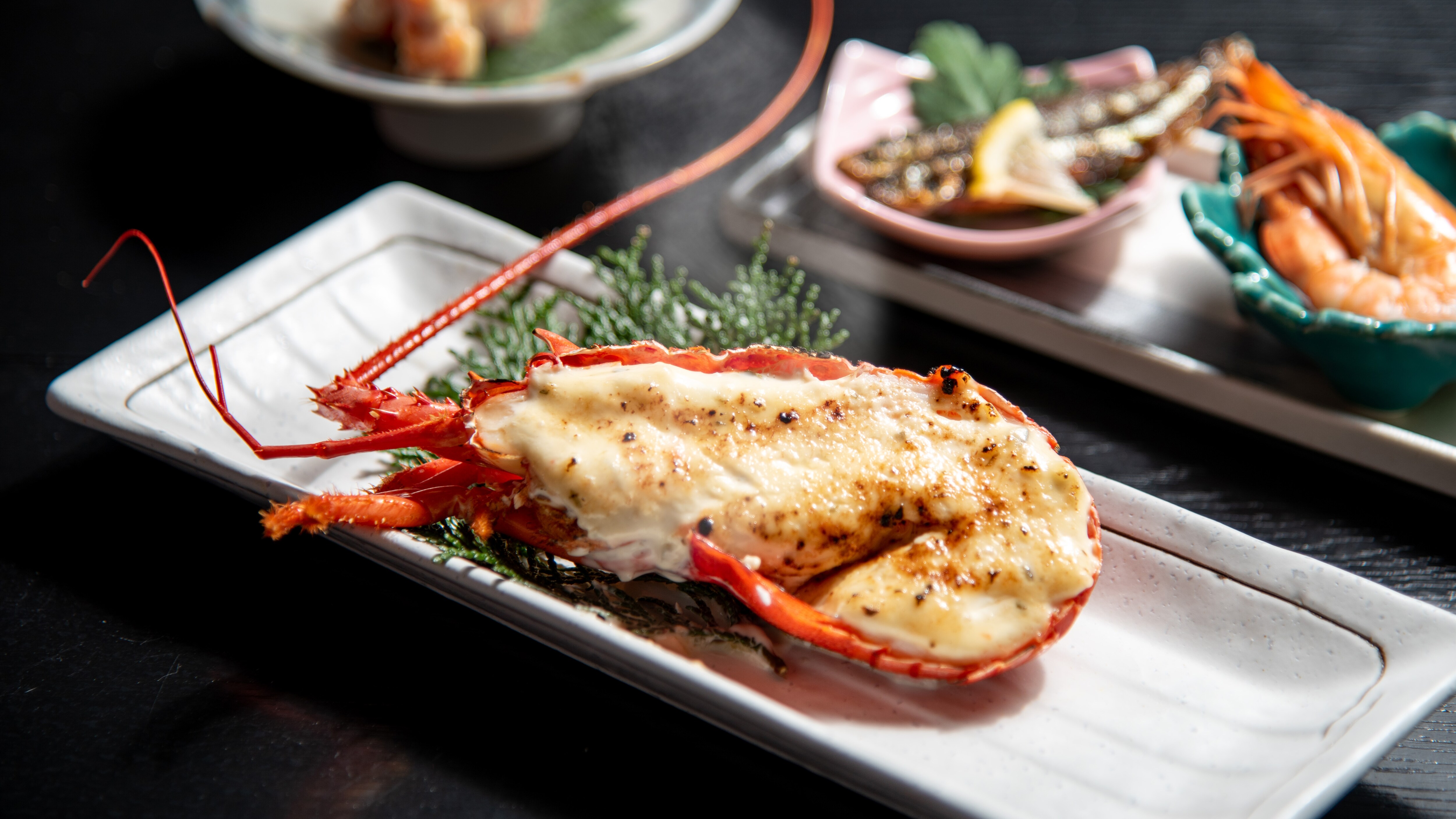 Udang panggang dengan saus tartare