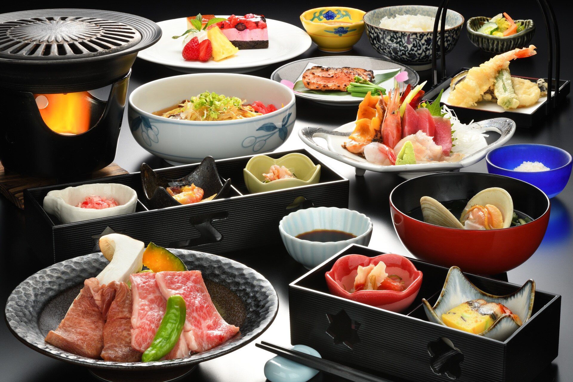 Image of Japanese-style kaiseki meal