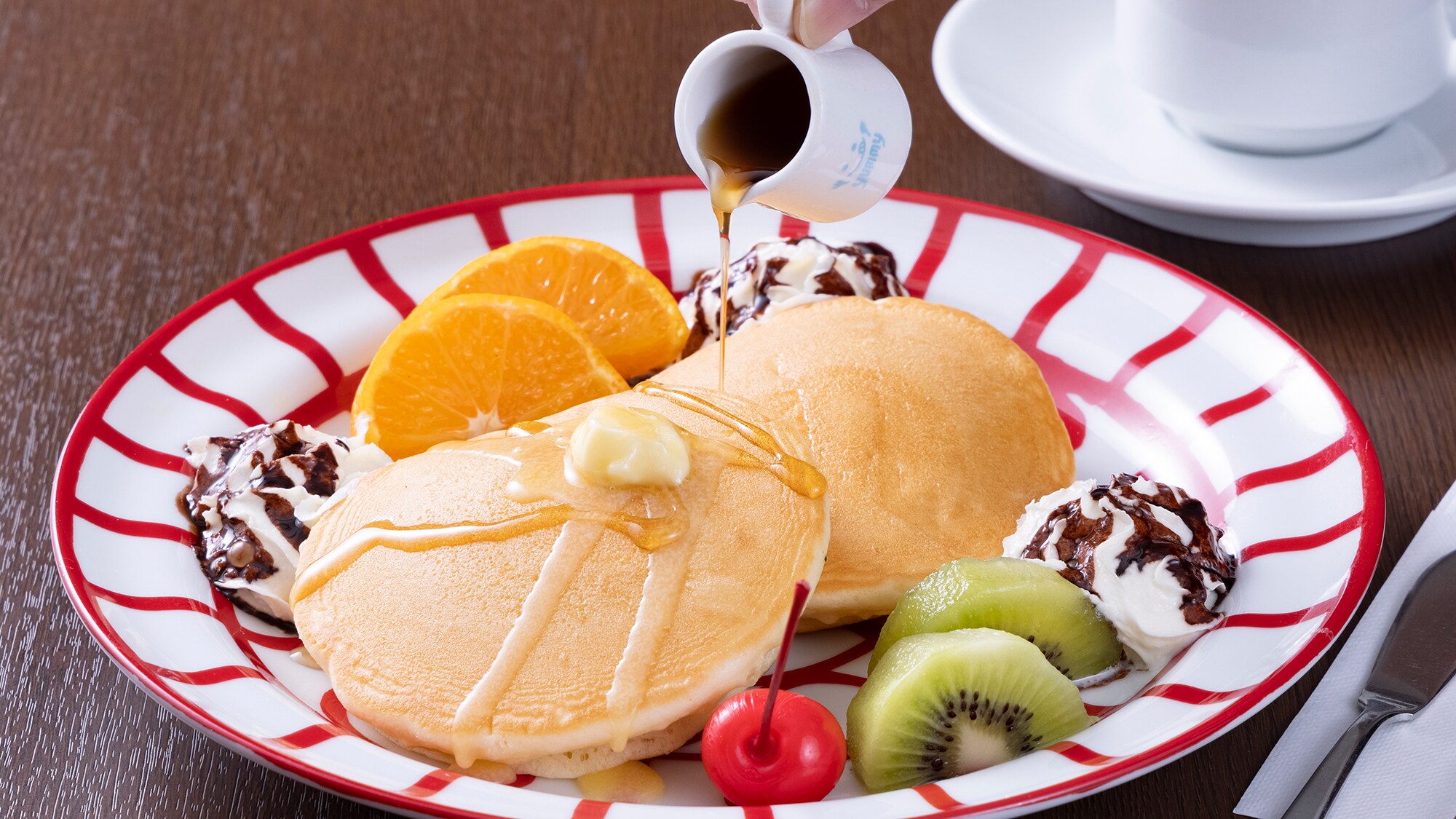 [Breakfast] Hot cake set (limited to 5 meals)