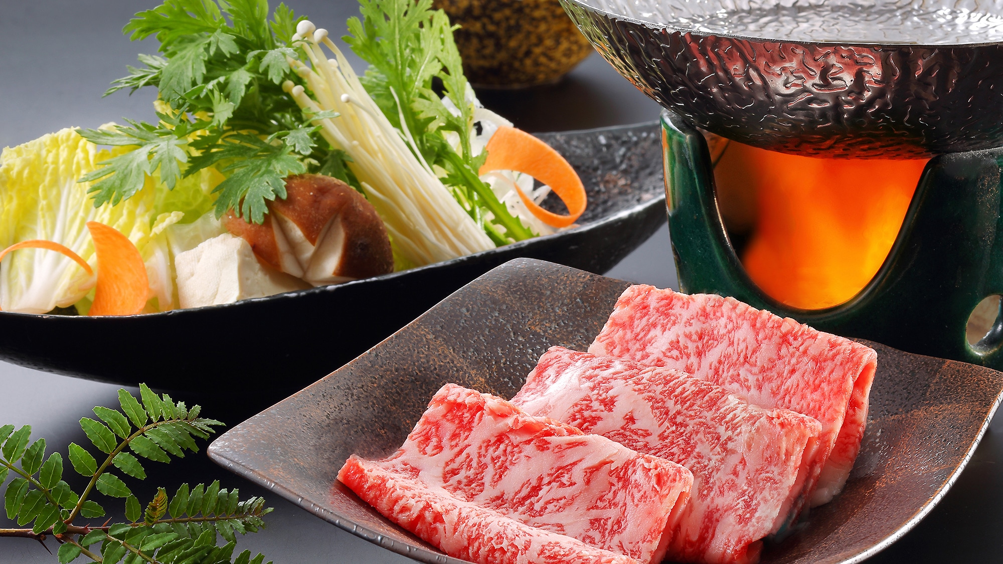 [Makan Malam] Contoh masakan (Tochigi Wagyu shabu-shabu)
