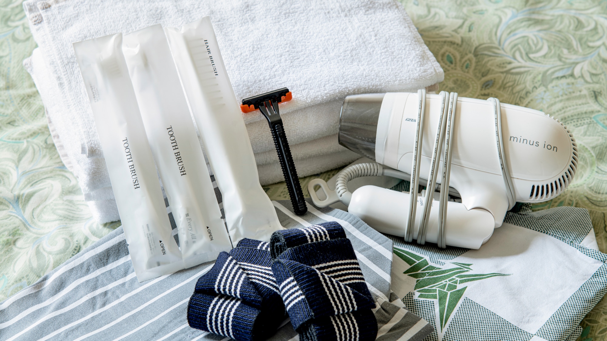 *Guest room amenities: towels, body soap, shampoo, conditioner, toothbrush, hair dryer