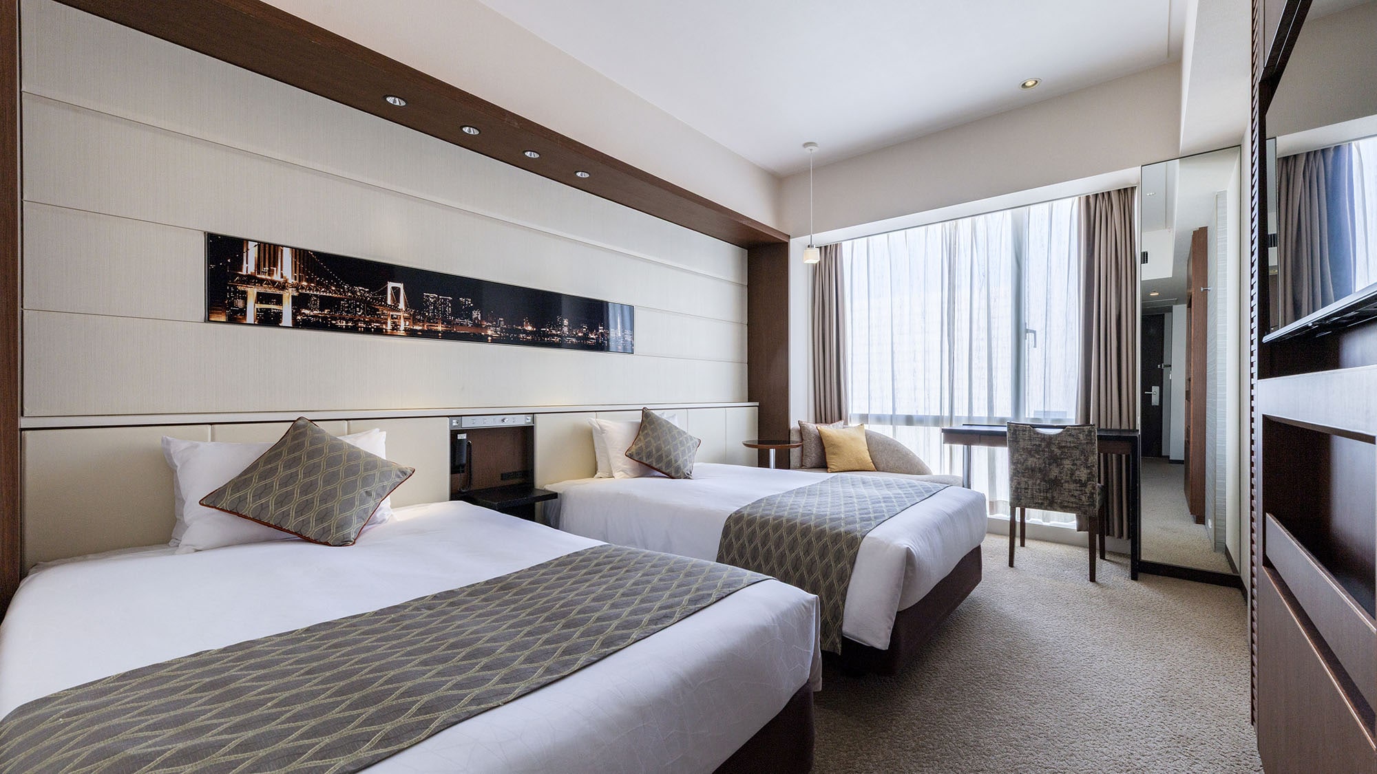 TWIN/Twin 24m² (Lebar tempat tidur: 115cm x 195cm, 2 tempat tidur)