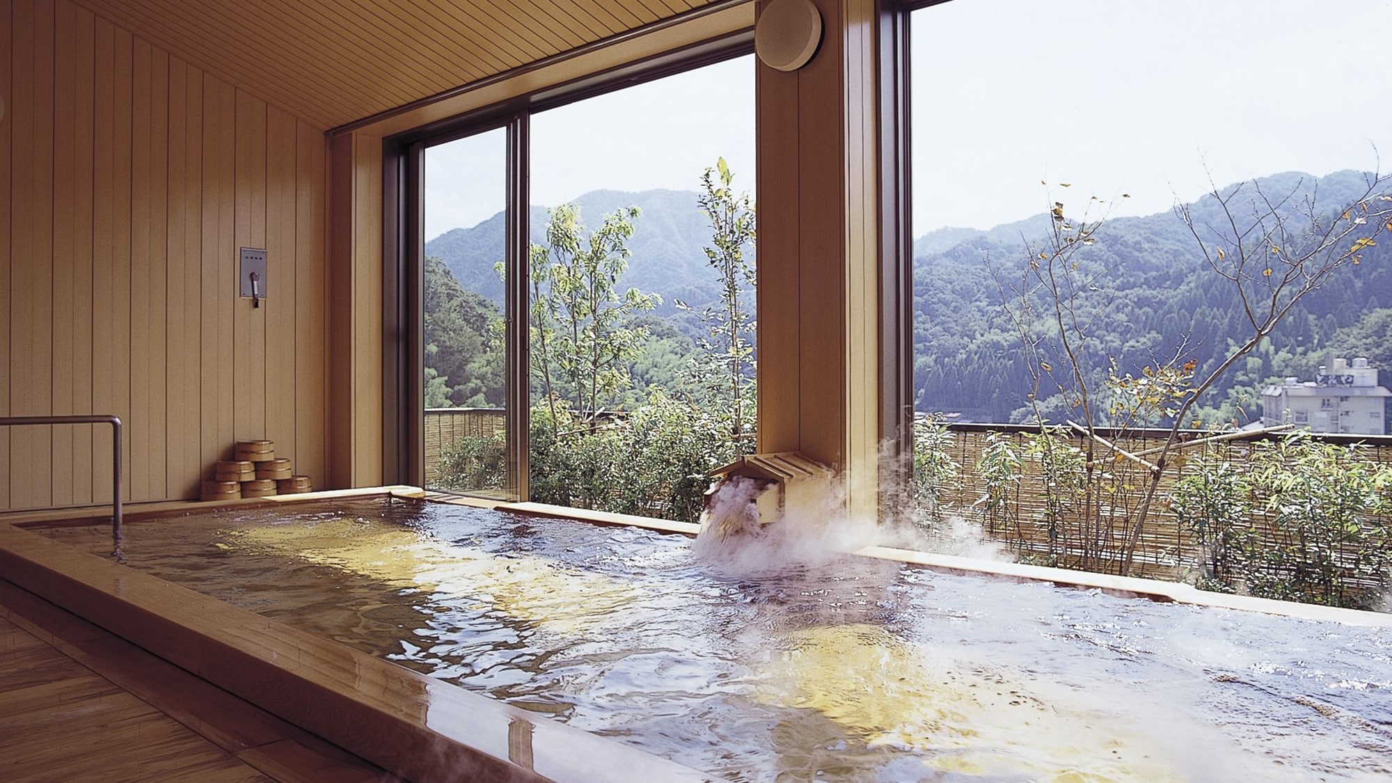 Observatory cypress bath, peaceful hot water
