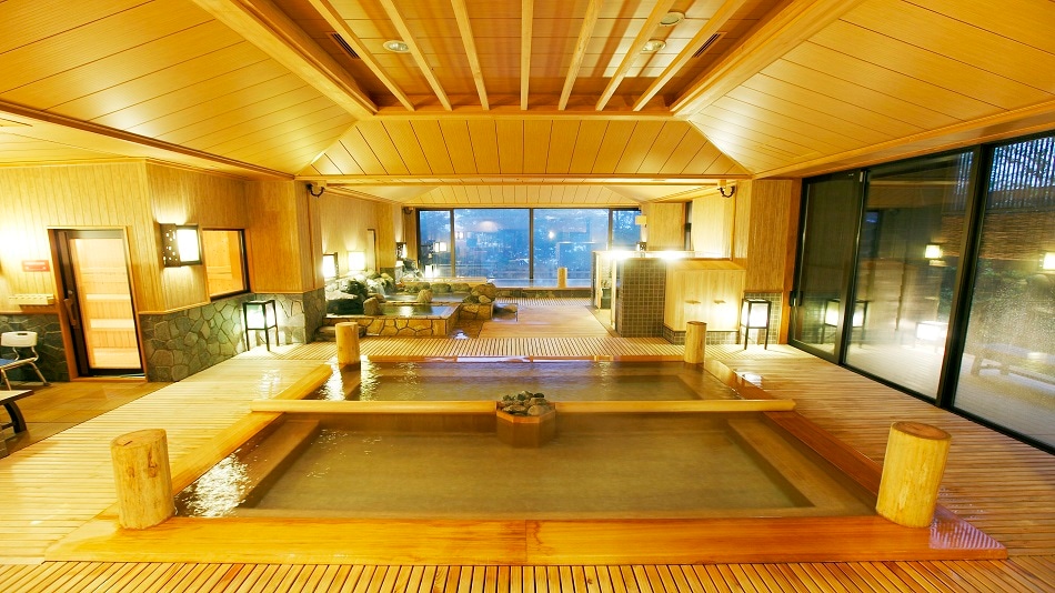 [Smartphone version] Large communal bath "Ki no Yu" Uchiyu Inside Tokinoyu`s bath