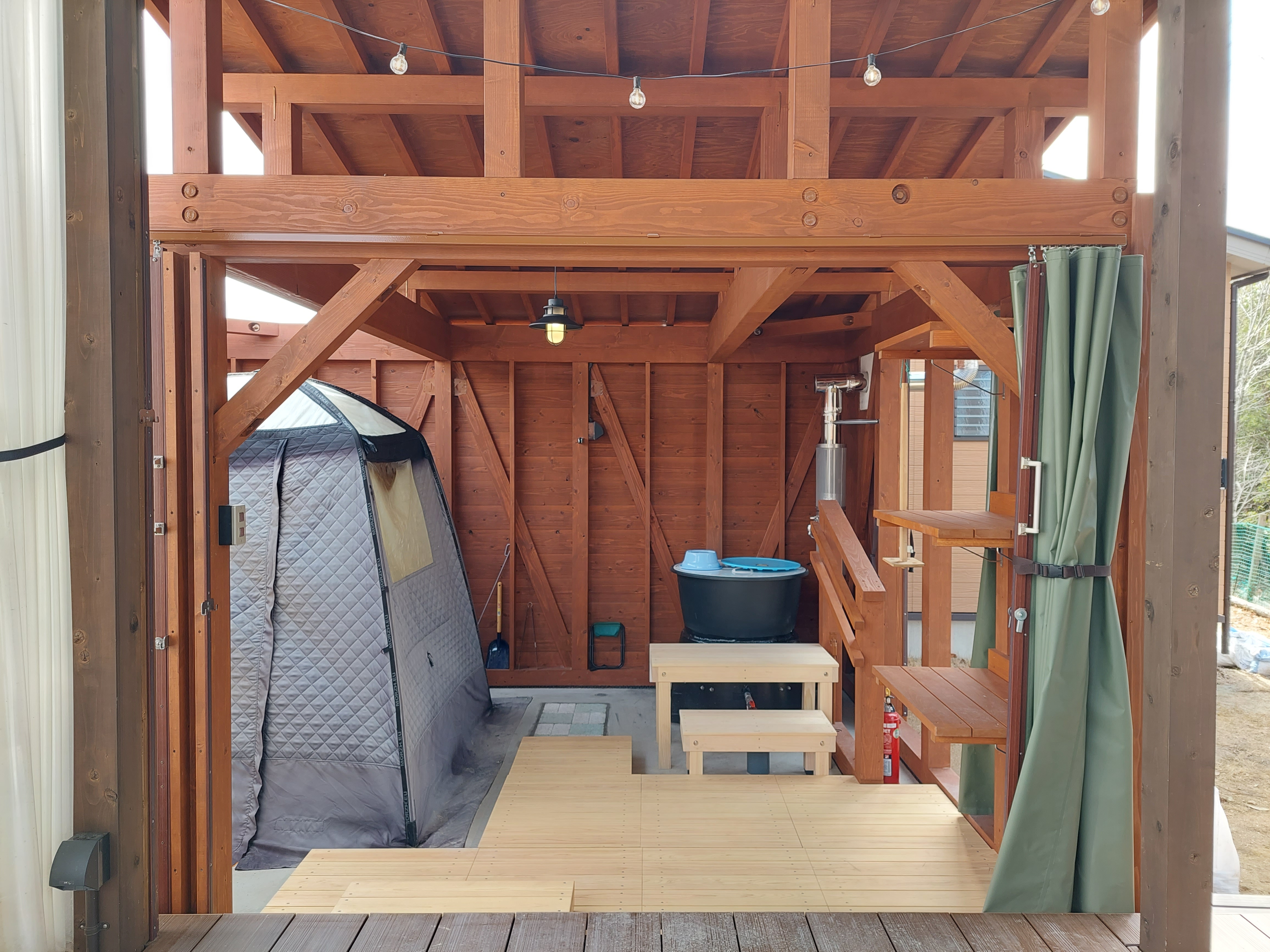 Tòa nhà "Glamping" [Phòng tắm và phòng xông hơi Goemon]