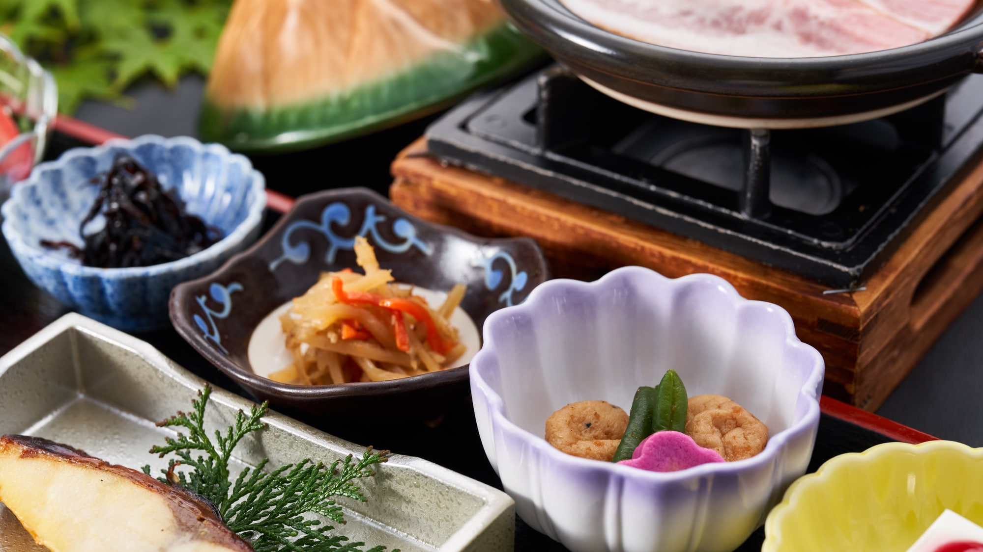  [Breakfast / Example] Please enjoy delicious rice cooked in the spring water of Aso.
