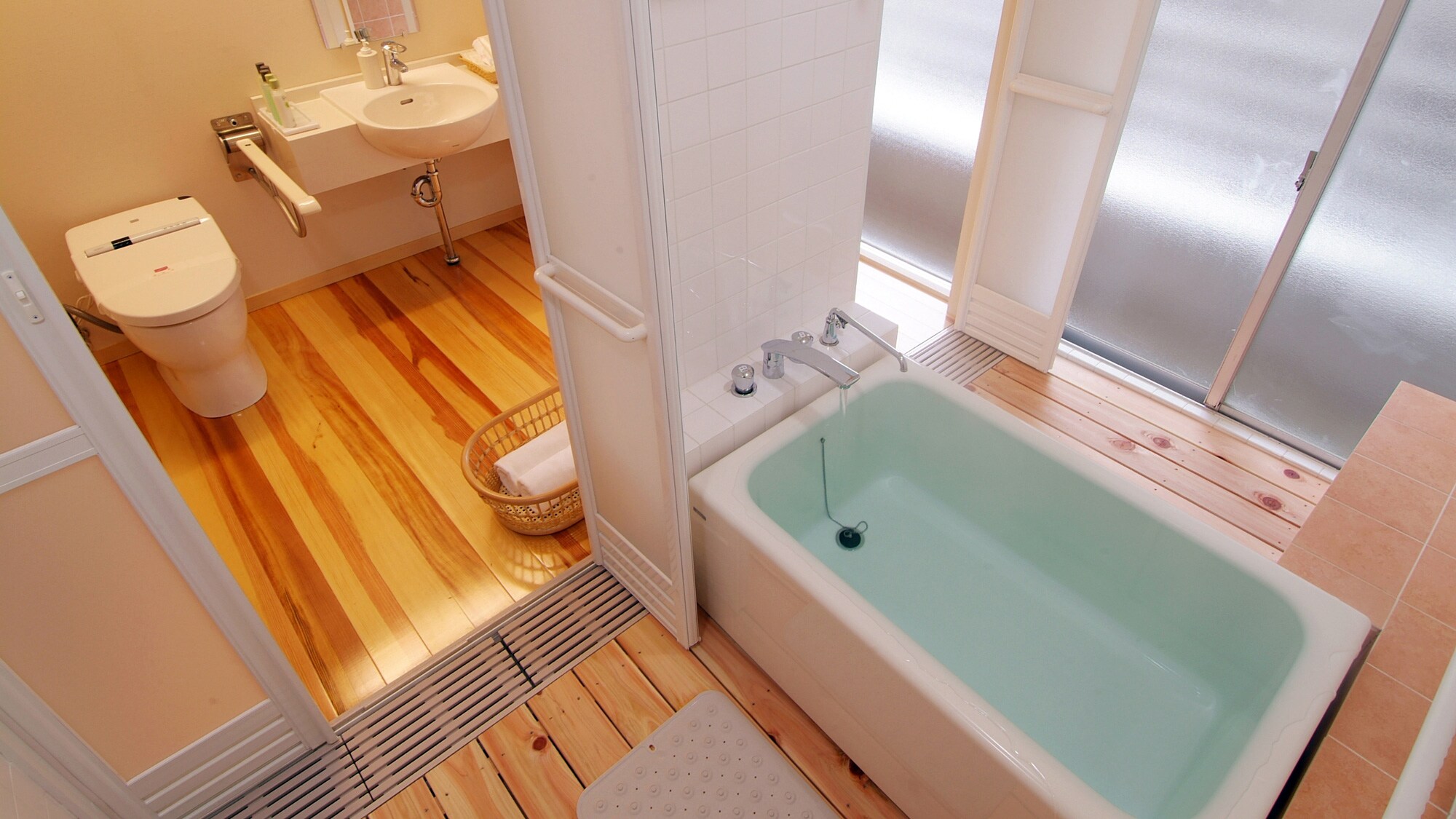 Special room with indoor hot spring bath