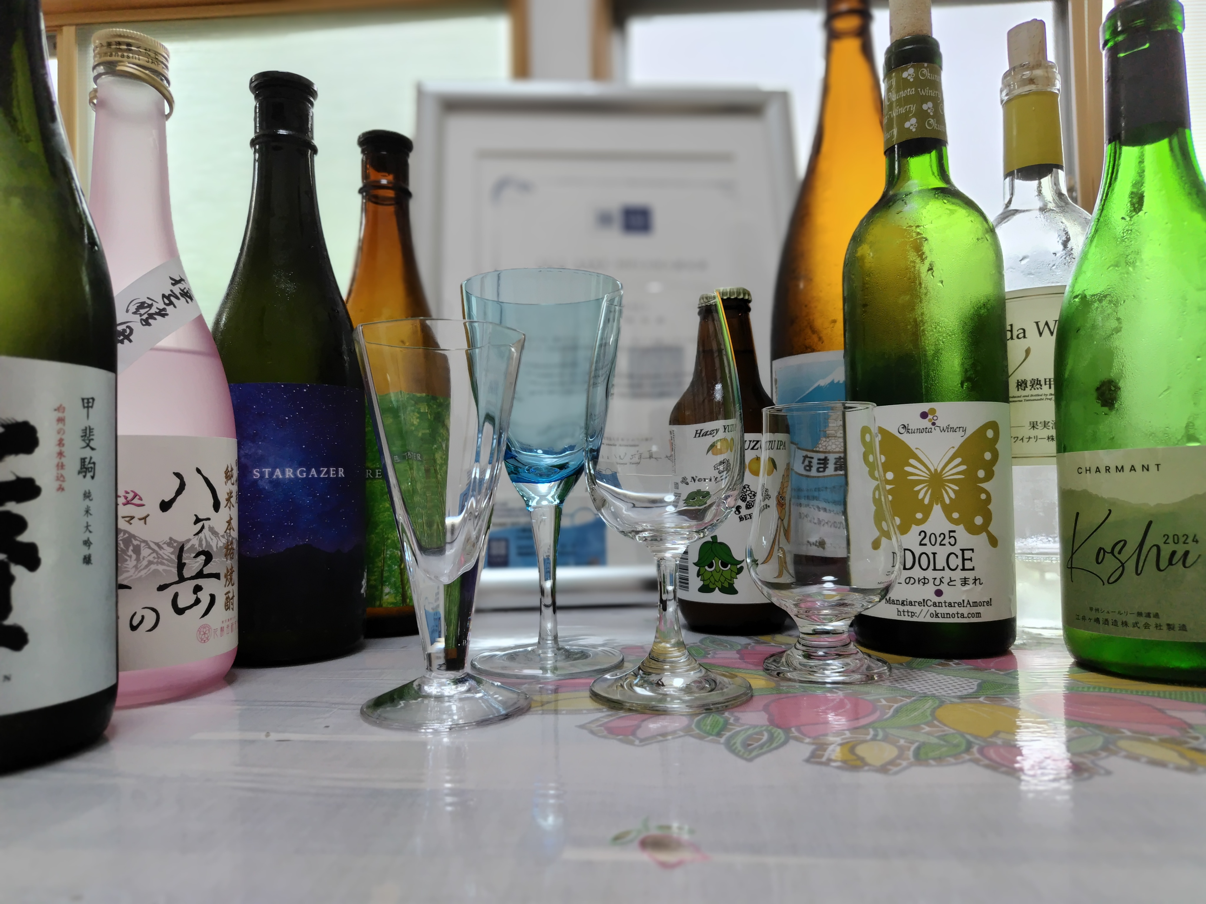 Minuman beralkohol yang kami sajikan selama acara pairing pada hari tertentu.