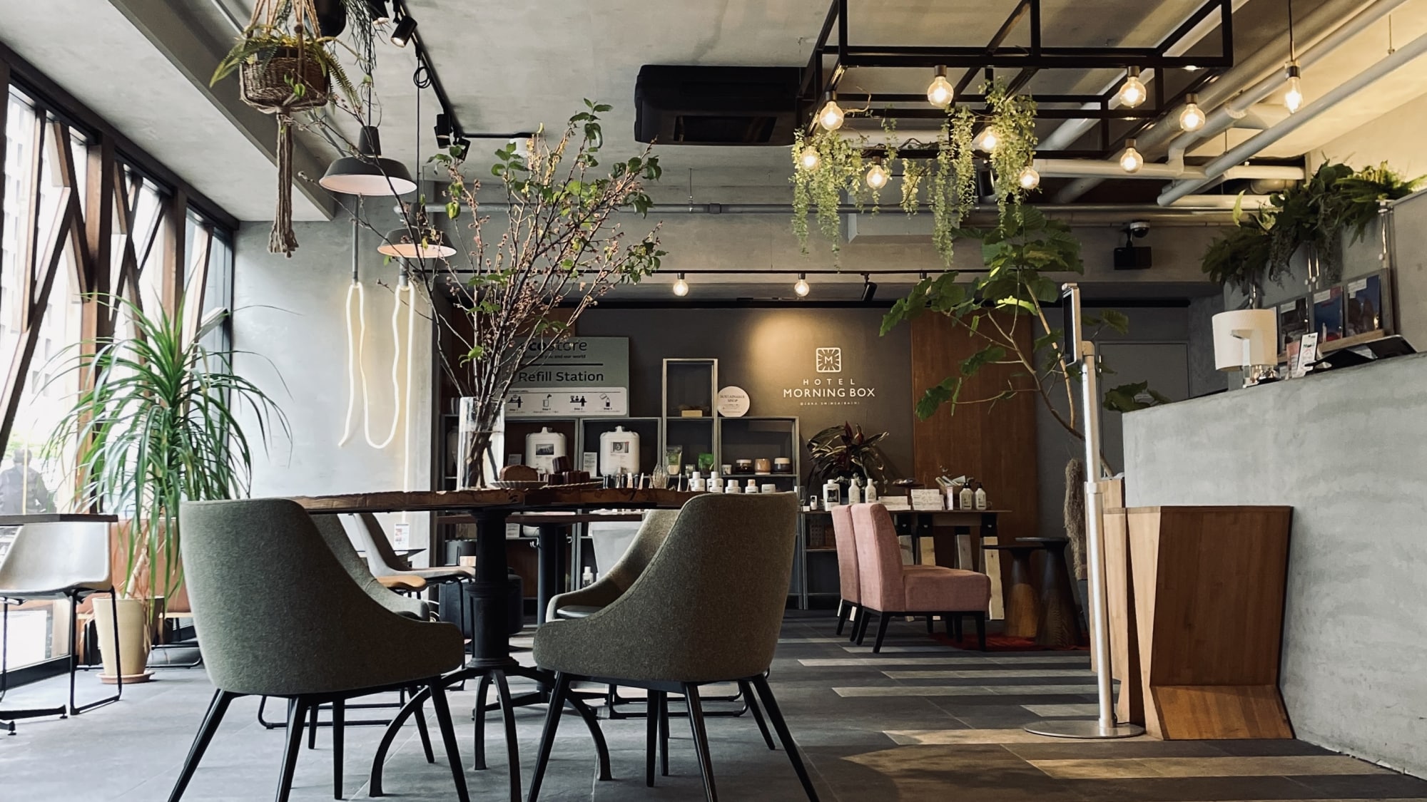 First floor front desk and cafe image