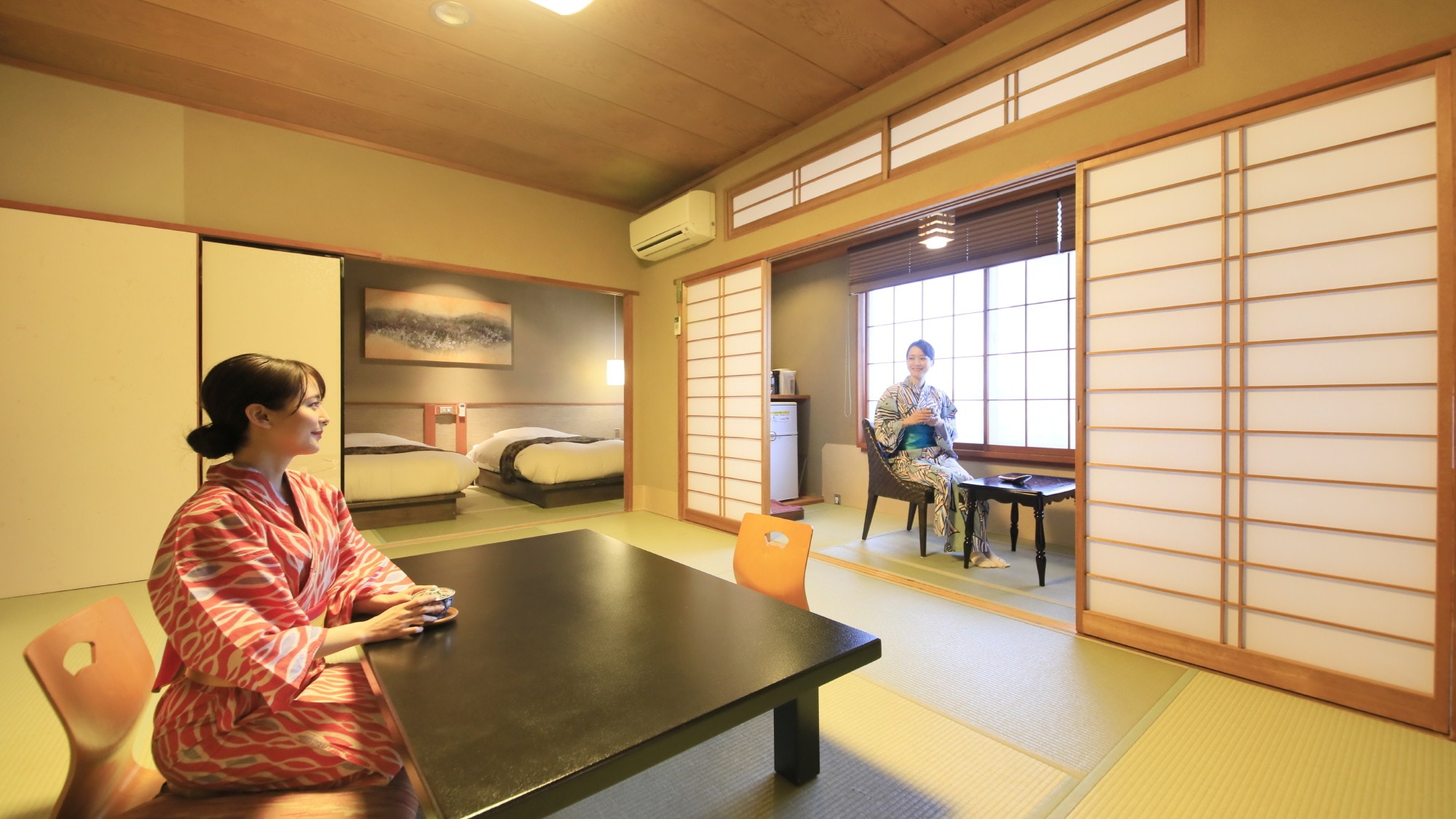 Yamazakura-tei * Japanese modern 10 tatami mats + 2 beds Japanese-Western style room type * Image