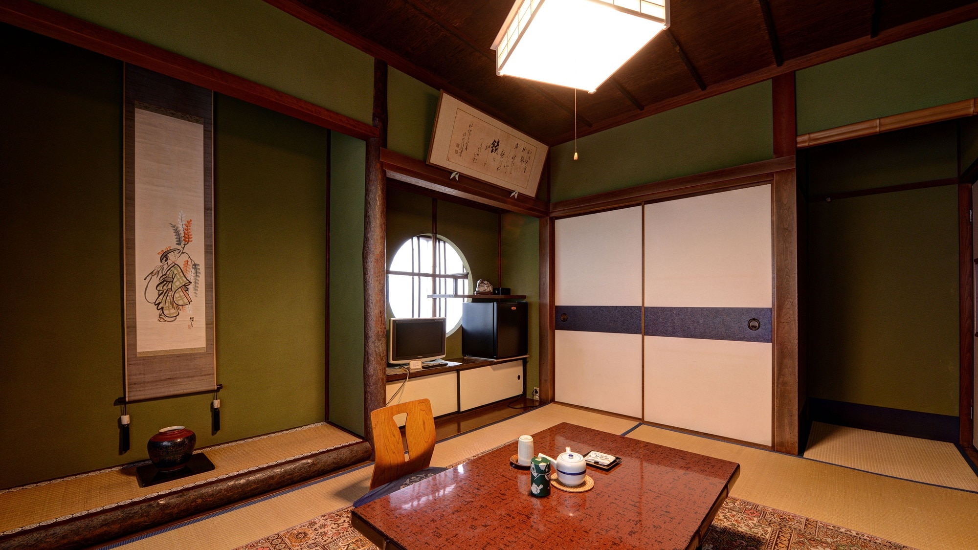 * [Kamar bergaya Jepang 6 tikar tatami tanpa toilet] Semua kamar dilengkapi dengan internet LAN nirkabel Wi-fi.