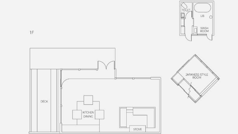 Floor plan Tsuminagi KITAKEN Building 1st floor