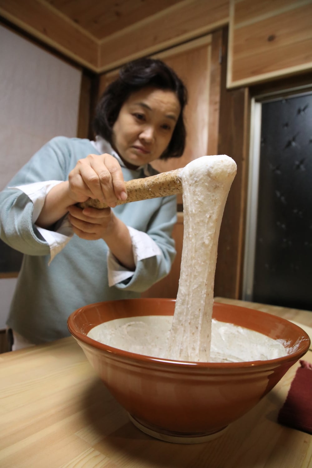 Stretchy potato soup