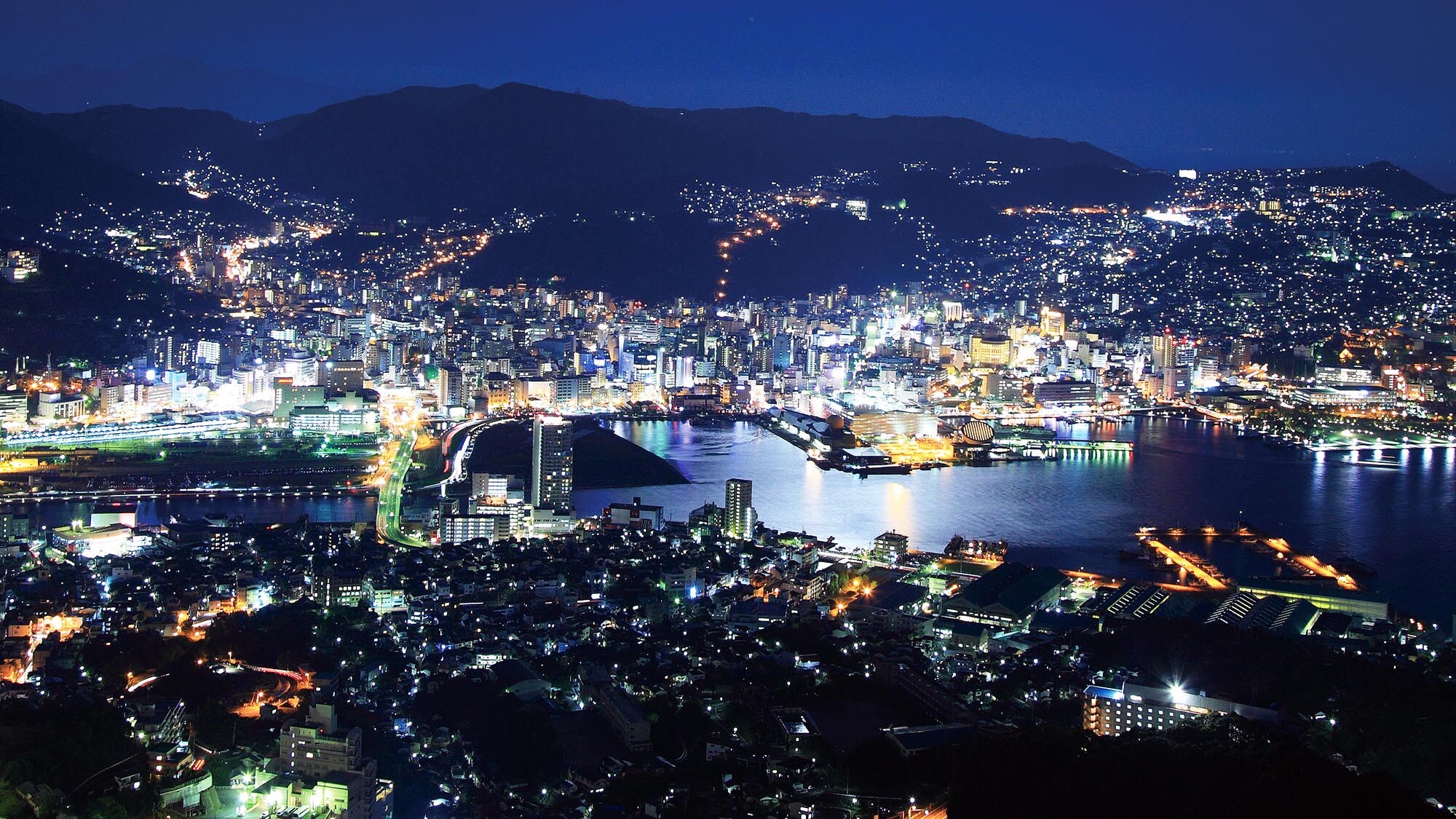 ◆ Night view from Mt. Inasa