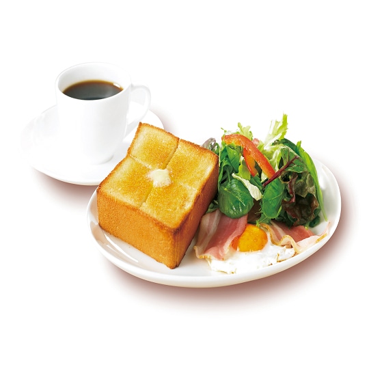 【아침 아침 식사】 베이컨 달걀 & 두꺼운 토스트