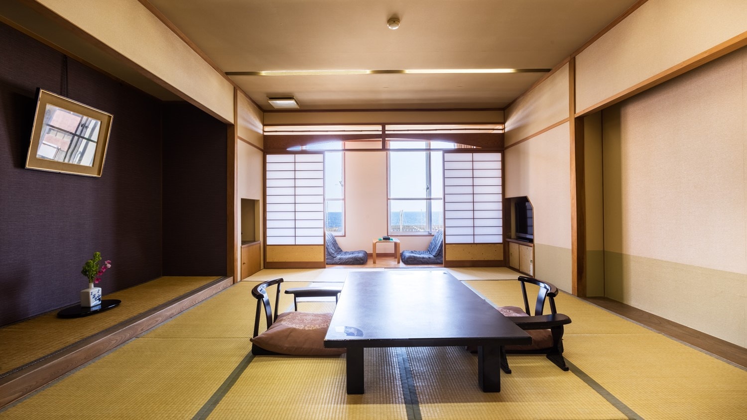 (Bebas asap rokok) Kamar bergaya Jepang Meitei Large 12 tikar tatami 55 m2 (sisi Teluk Beppu lantai 2-5 dengan bak mandi)
