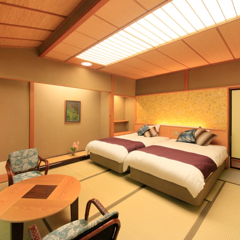 Kamar tamu dengan tempat tidur twin [Kamar bergaya Jepang 10 tikar tatami]