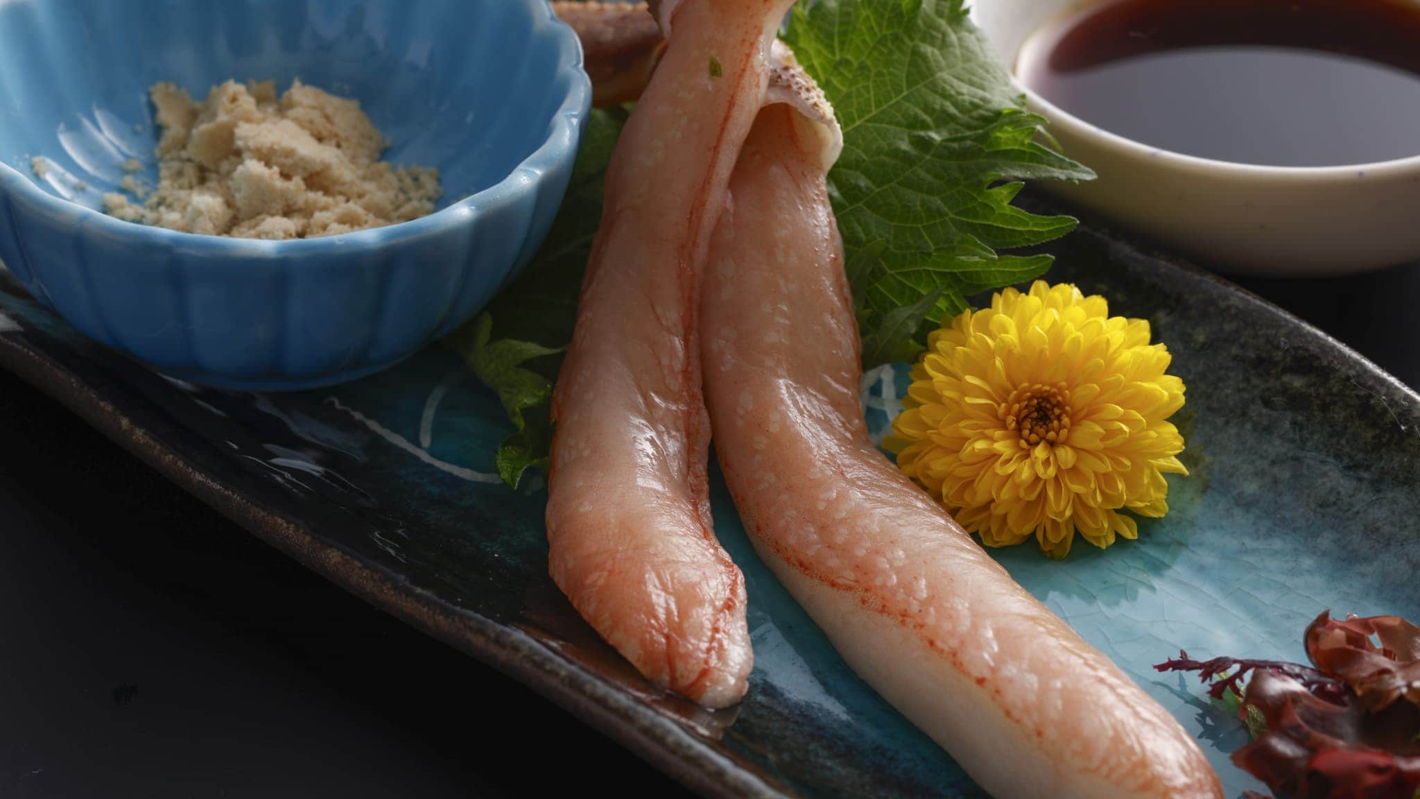 蟹肉刺身 / 例