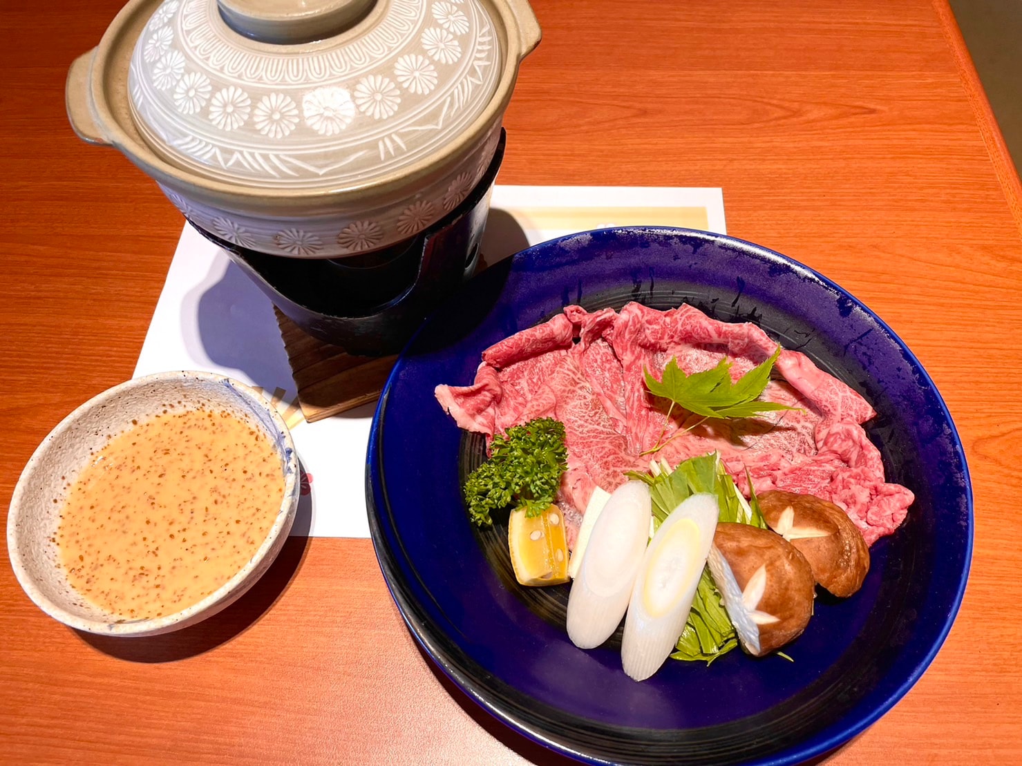 Example of shabu-shabu dish
