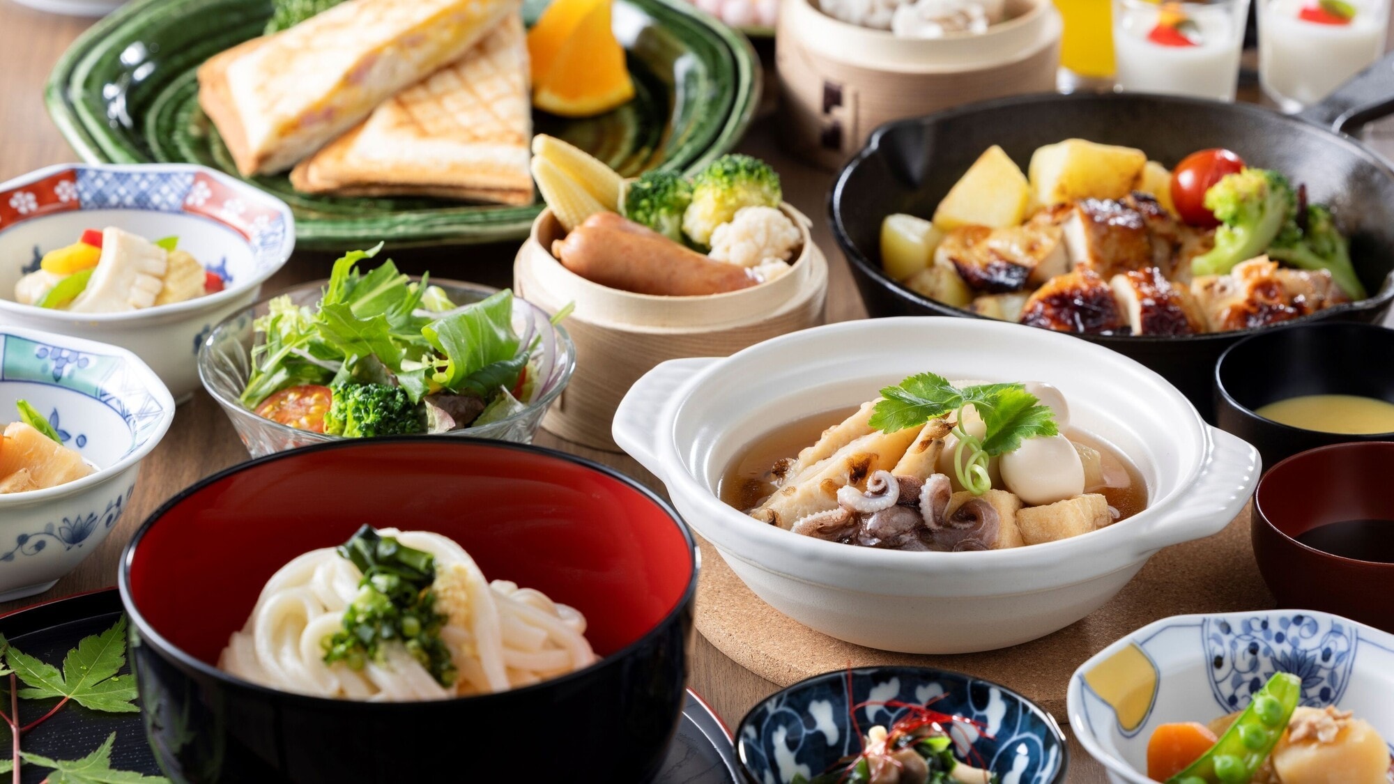 [Bữa sáng] Buffet kiểu Nhật và phương Tây