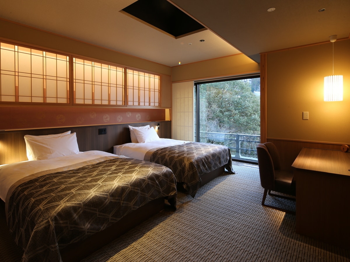 設有露天浴池的貴賓室、金泉和銀泉、「卷」和「愛宕」臥室