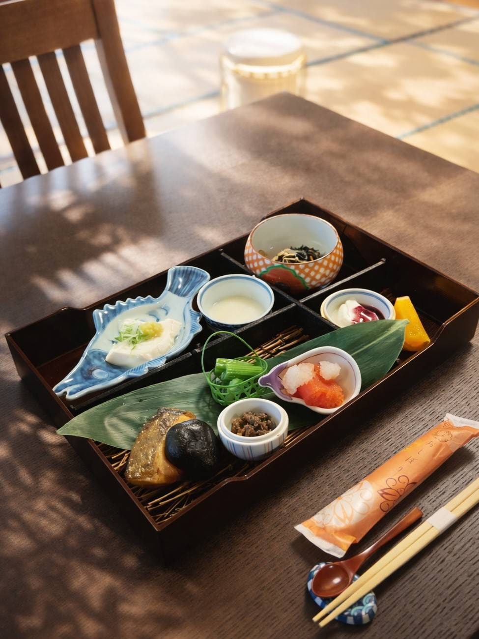 Soraichi Breakfast in the Japanese-style hall