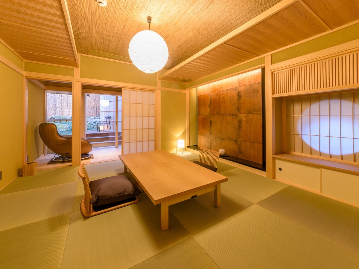 Hanareyama Kaian: Special room with open-air bath, Japanese-style room