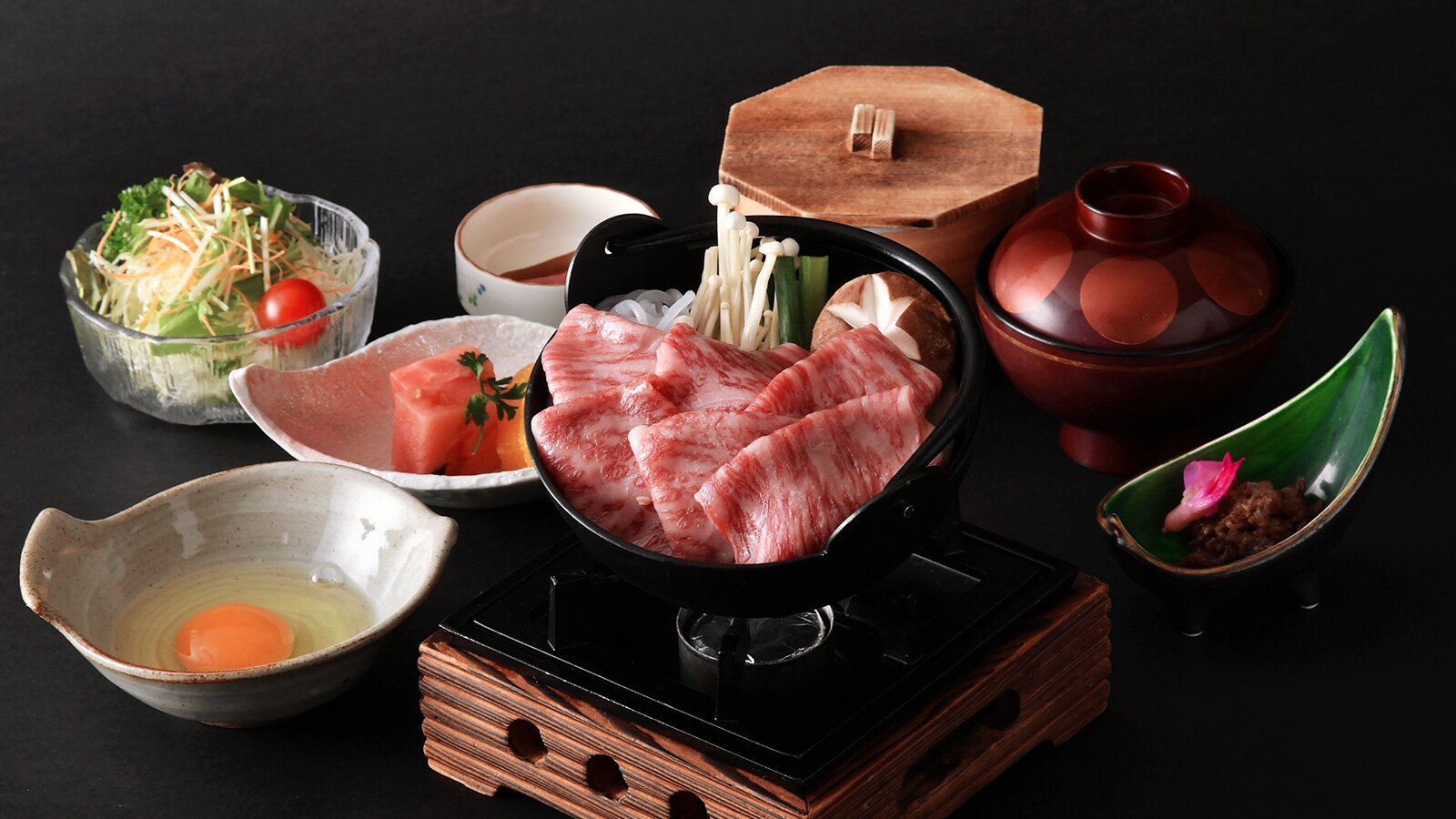 1박 2식 플랜 스키야키 고젠