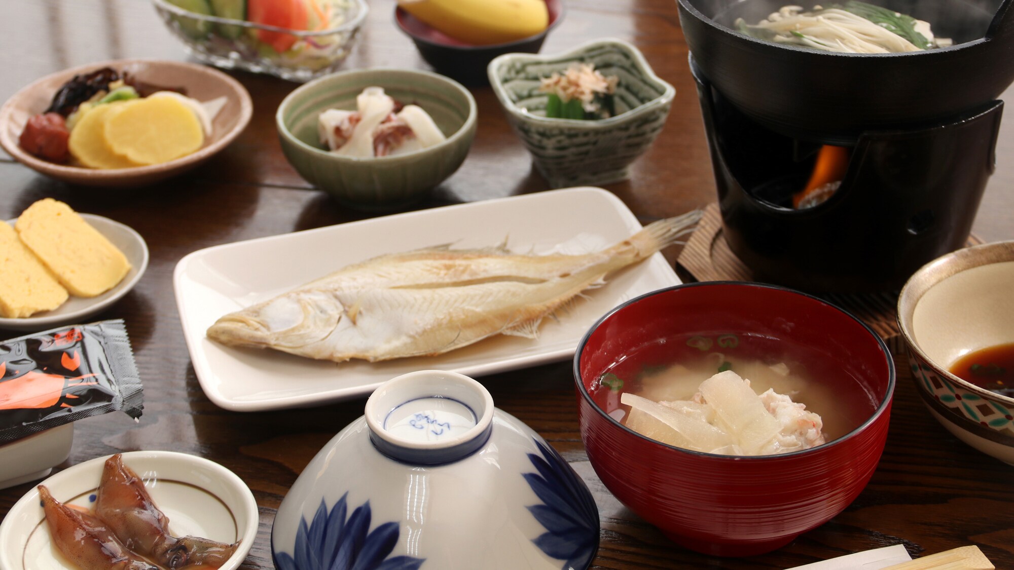 A warm and cozy breakfast at Misaki that can be enjoyed in every season