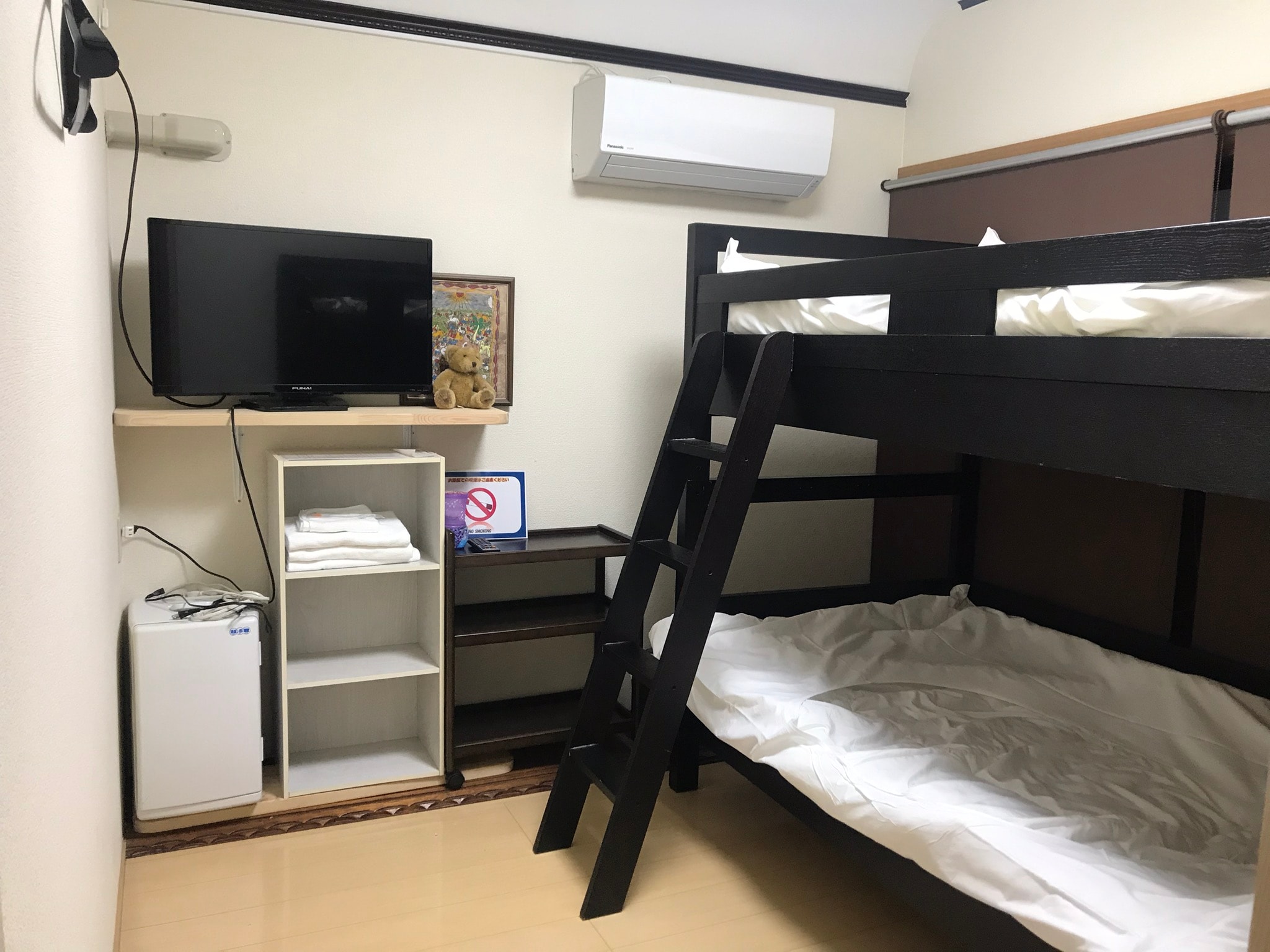 Bunk beds on the first floor