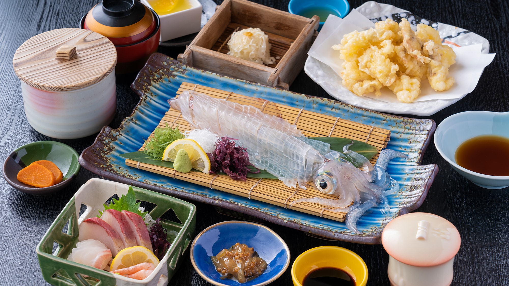 Squid sashimi