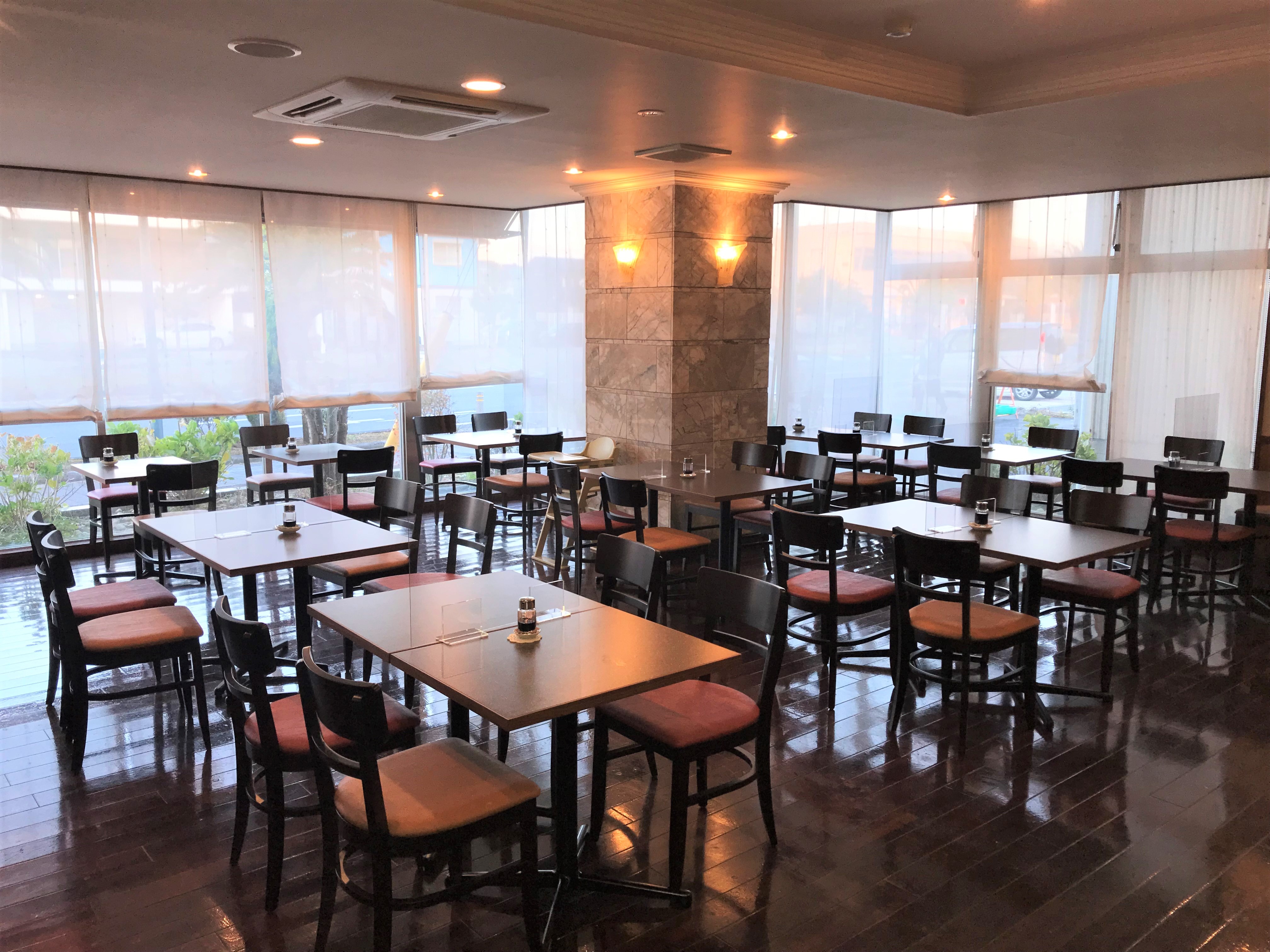 A bright restaurant
