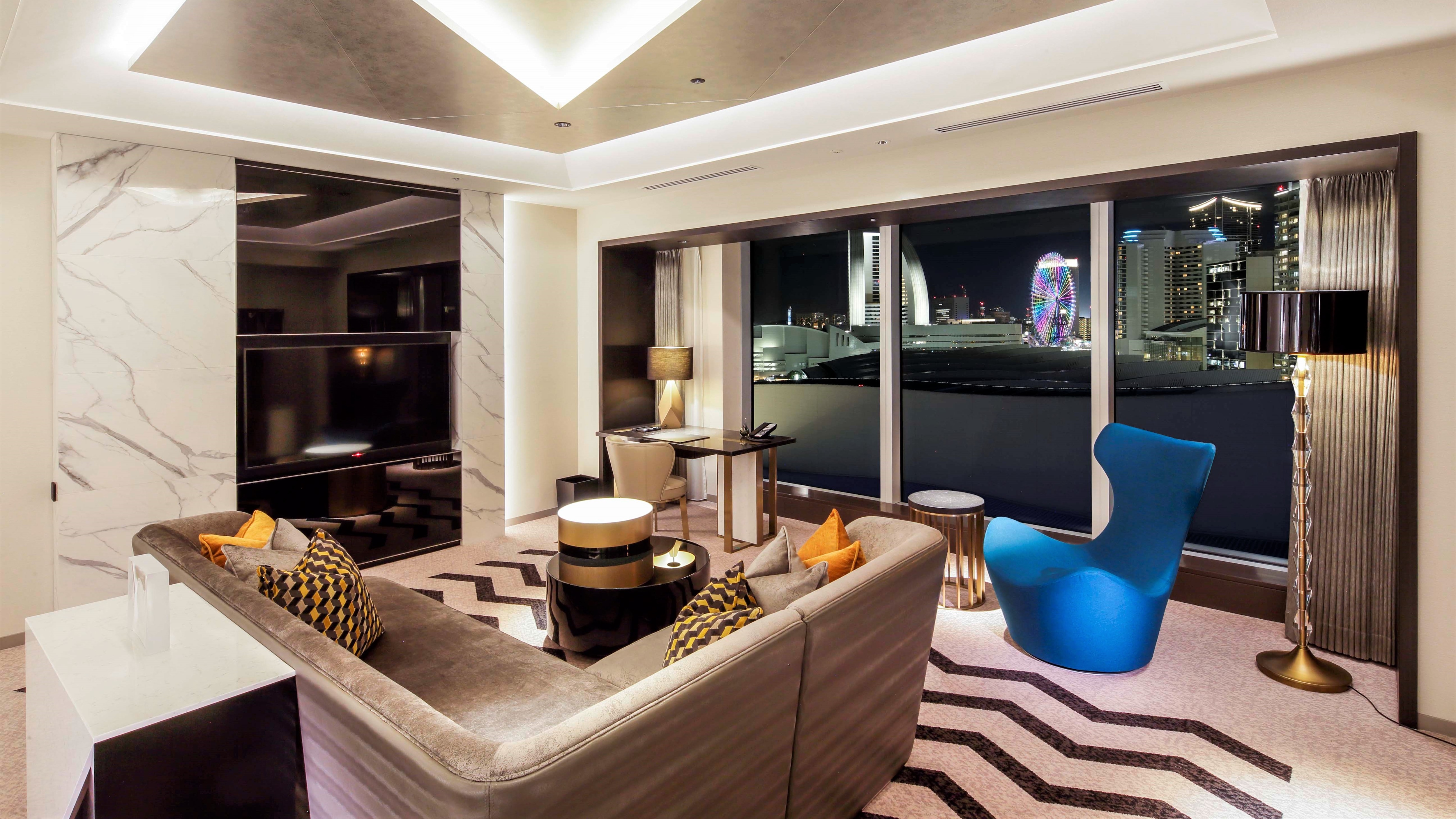 거실 (프리미어 스위트 트윈)