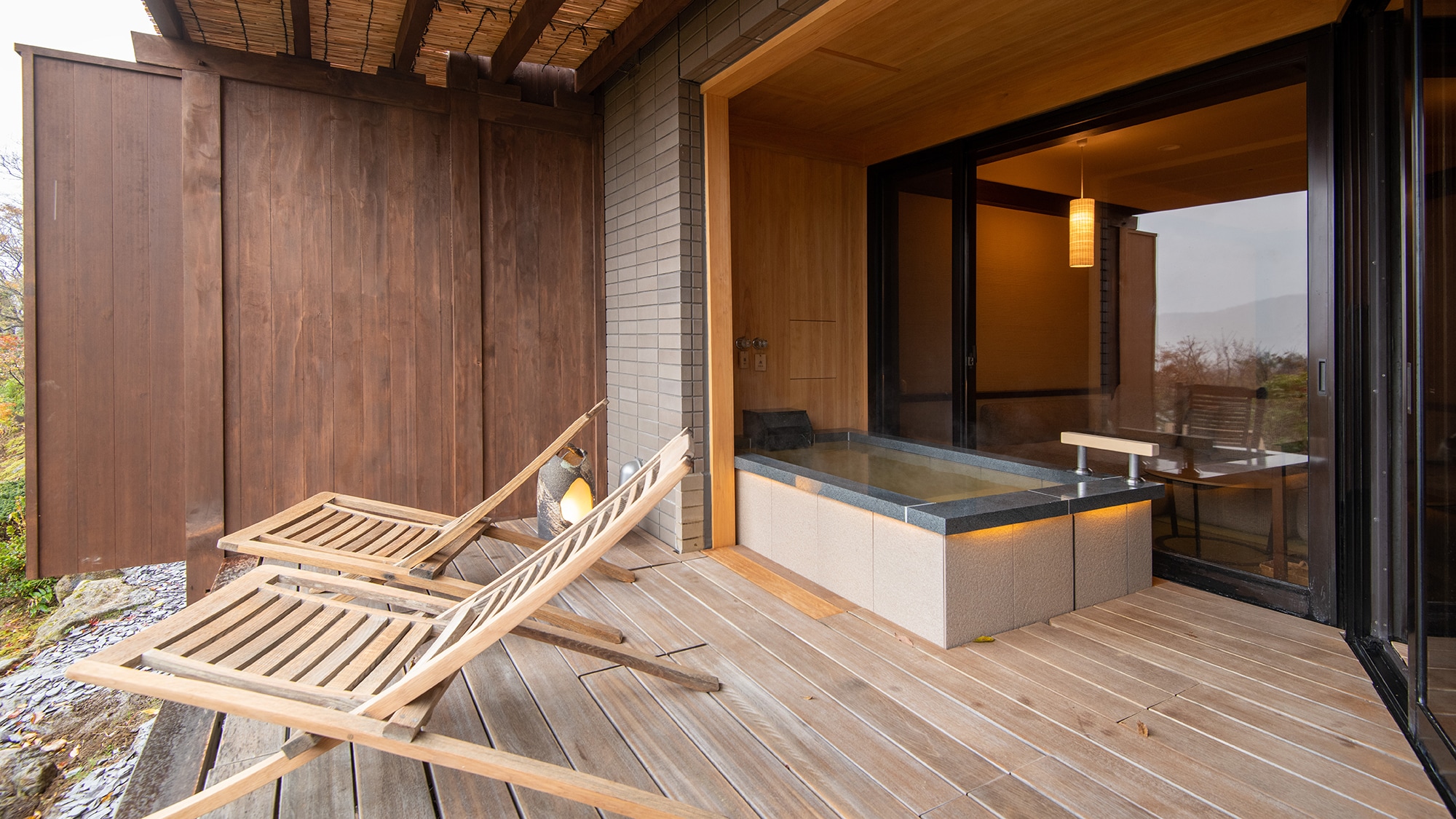 [With open-air bath] Japanese-style room with 2 beds (10 tatami mats) + terrace / 1st floor
