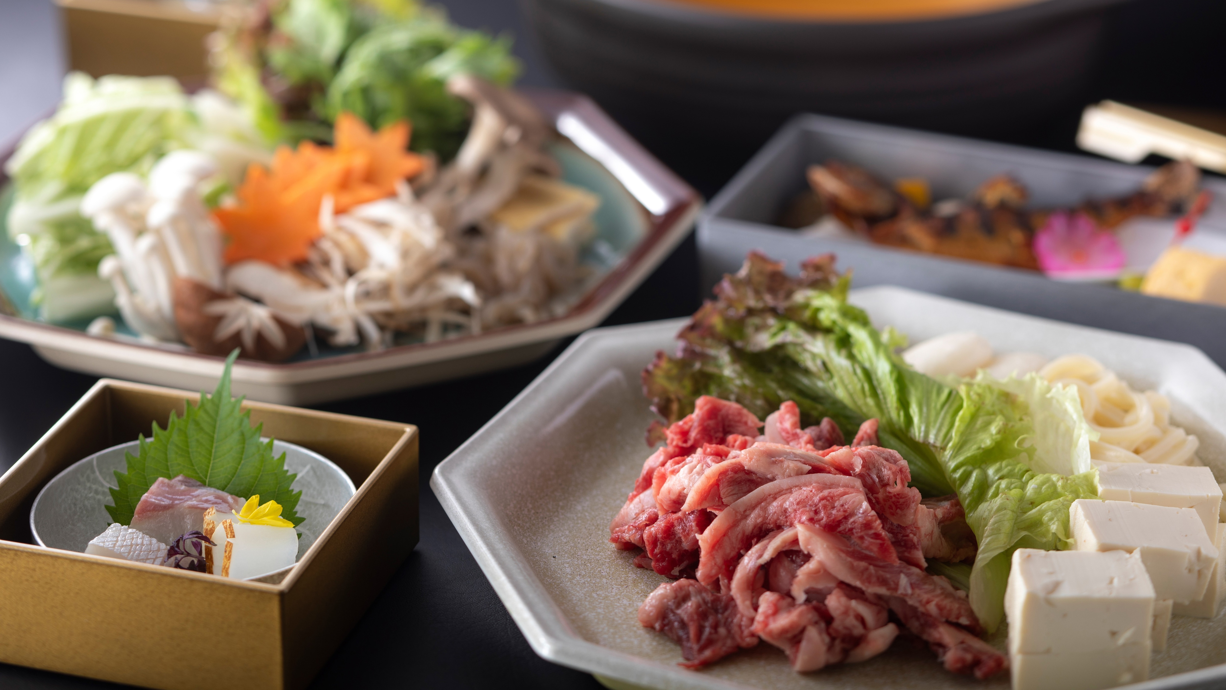 Enjoy the "Sozuri Nabe" dinner set in your room (image)