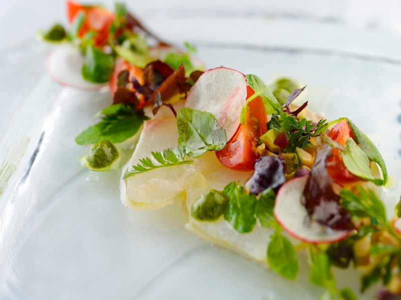 Amakusa local fish carpaccio